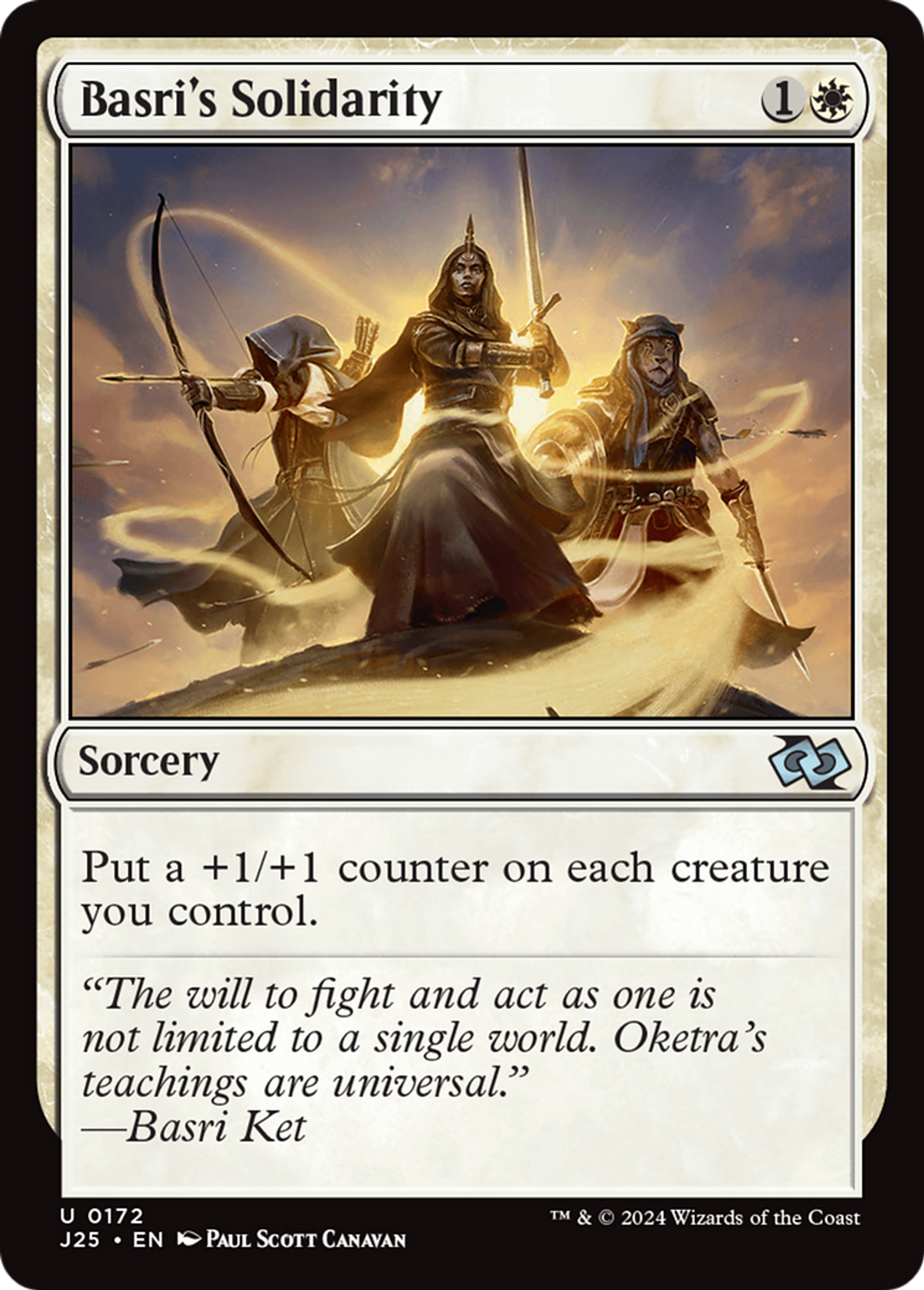 Basri's Solidarity — Foundations Jumpstart — Magic: The Gathering