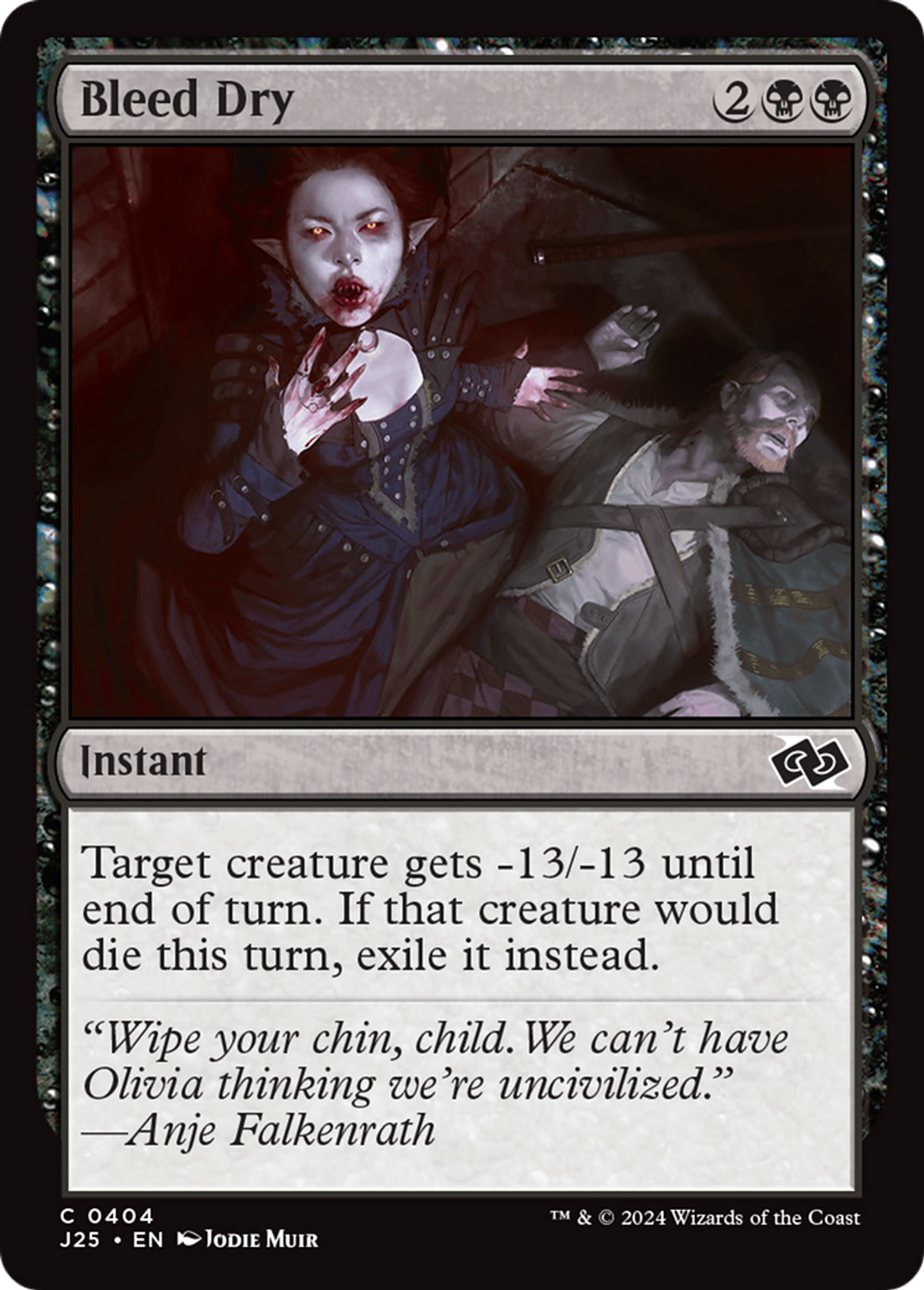 Bleed Dry — Foundations Jumpstart — Magic: The Gathering