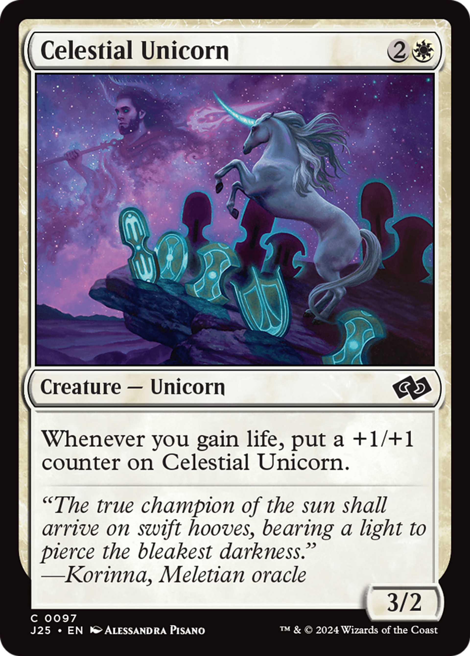 Celestial Unicorn — Foundations Jumpstart — Magic: The Gathering