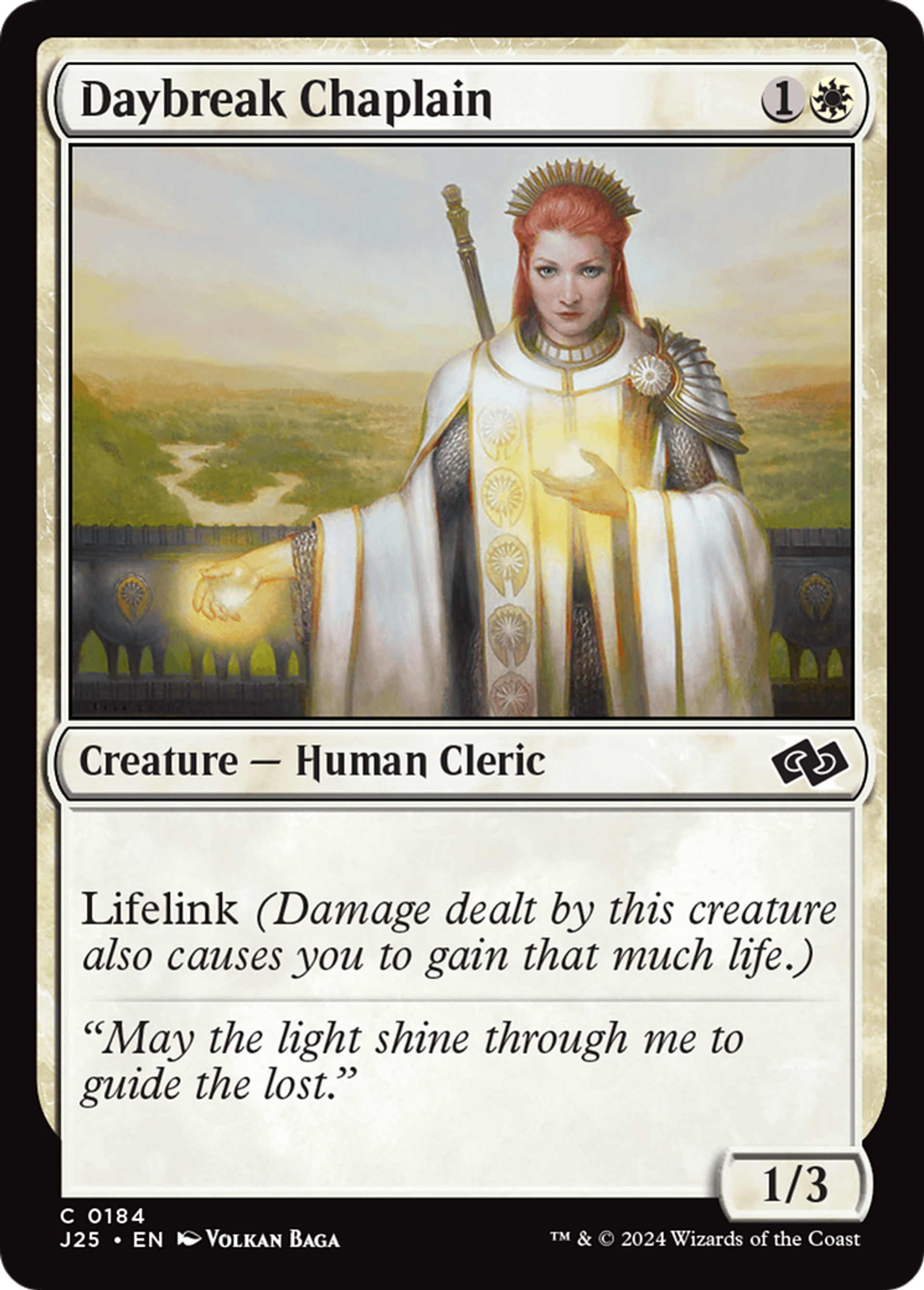Daybreak Chaplain — Foundations Jumpstart — Magic: The Gathering