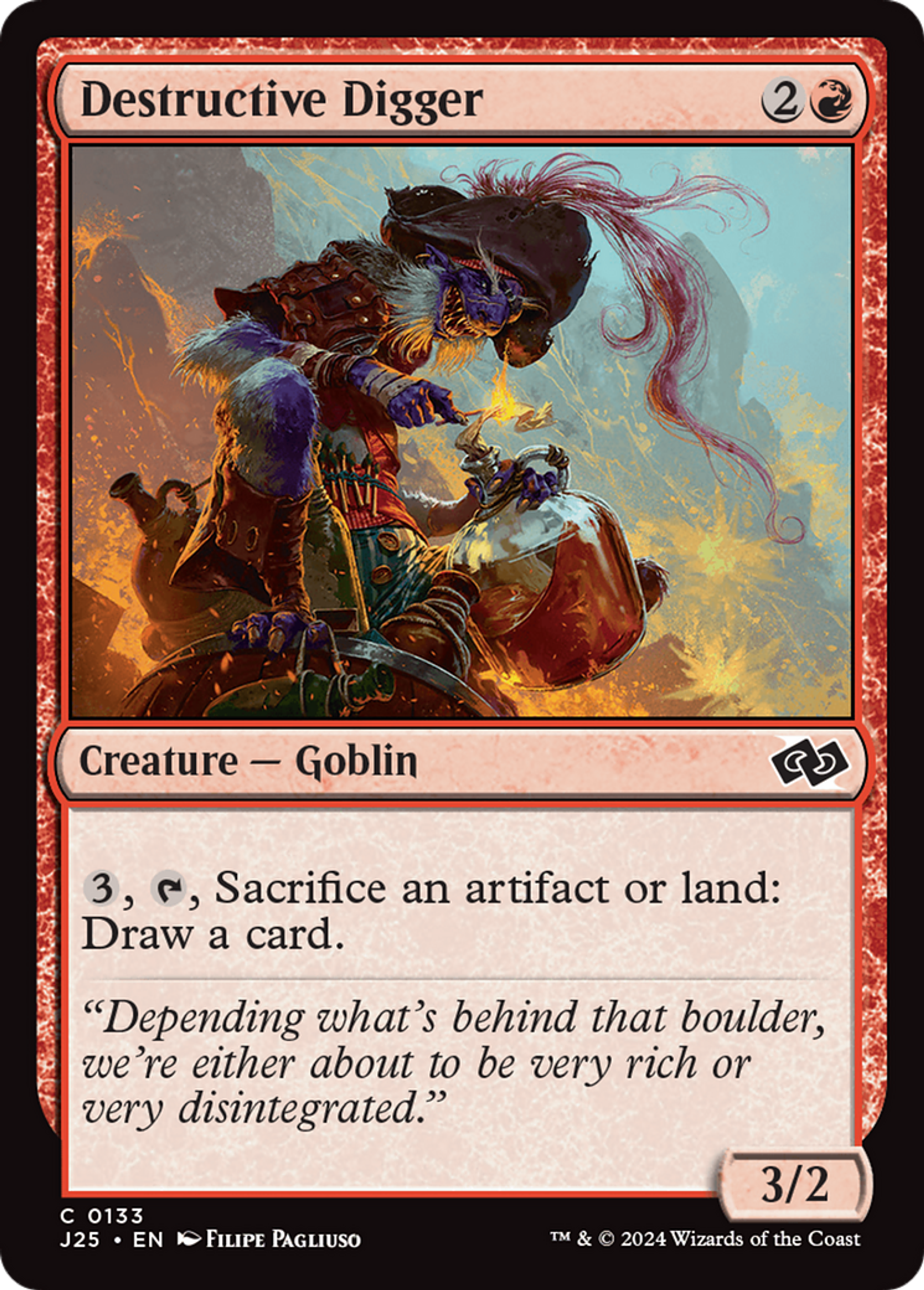 Destructive Digger — Foundations Jumpstart — Magic: The Gathering