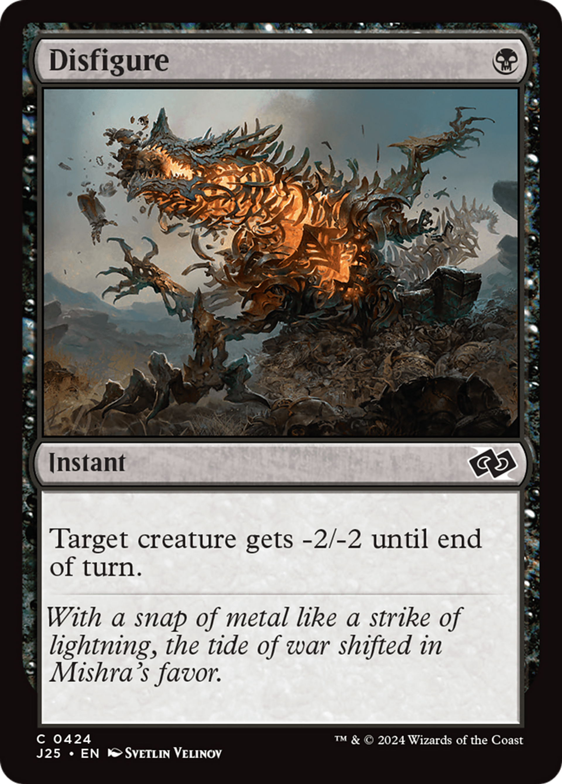 Disfigure — Foundations Jumpstart — Magic: The Gathering