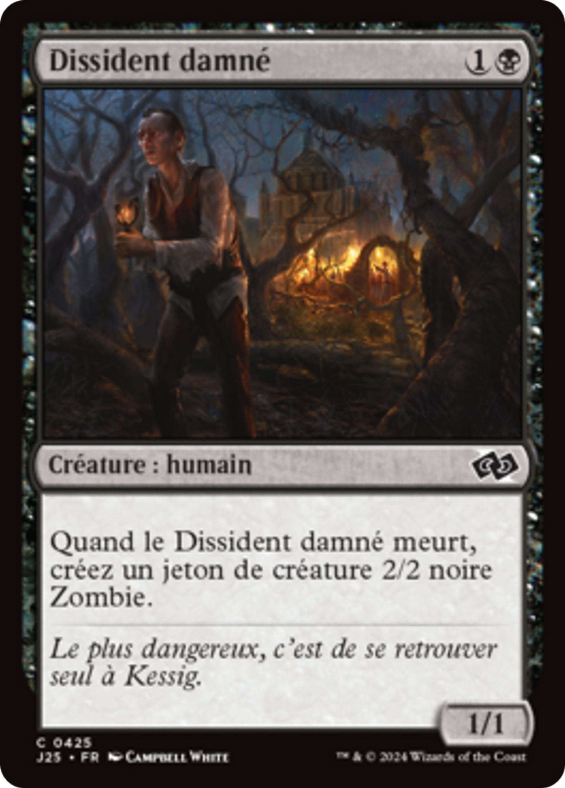 Dissident damné — Foundations Jumpstart — Magic: The Gathering