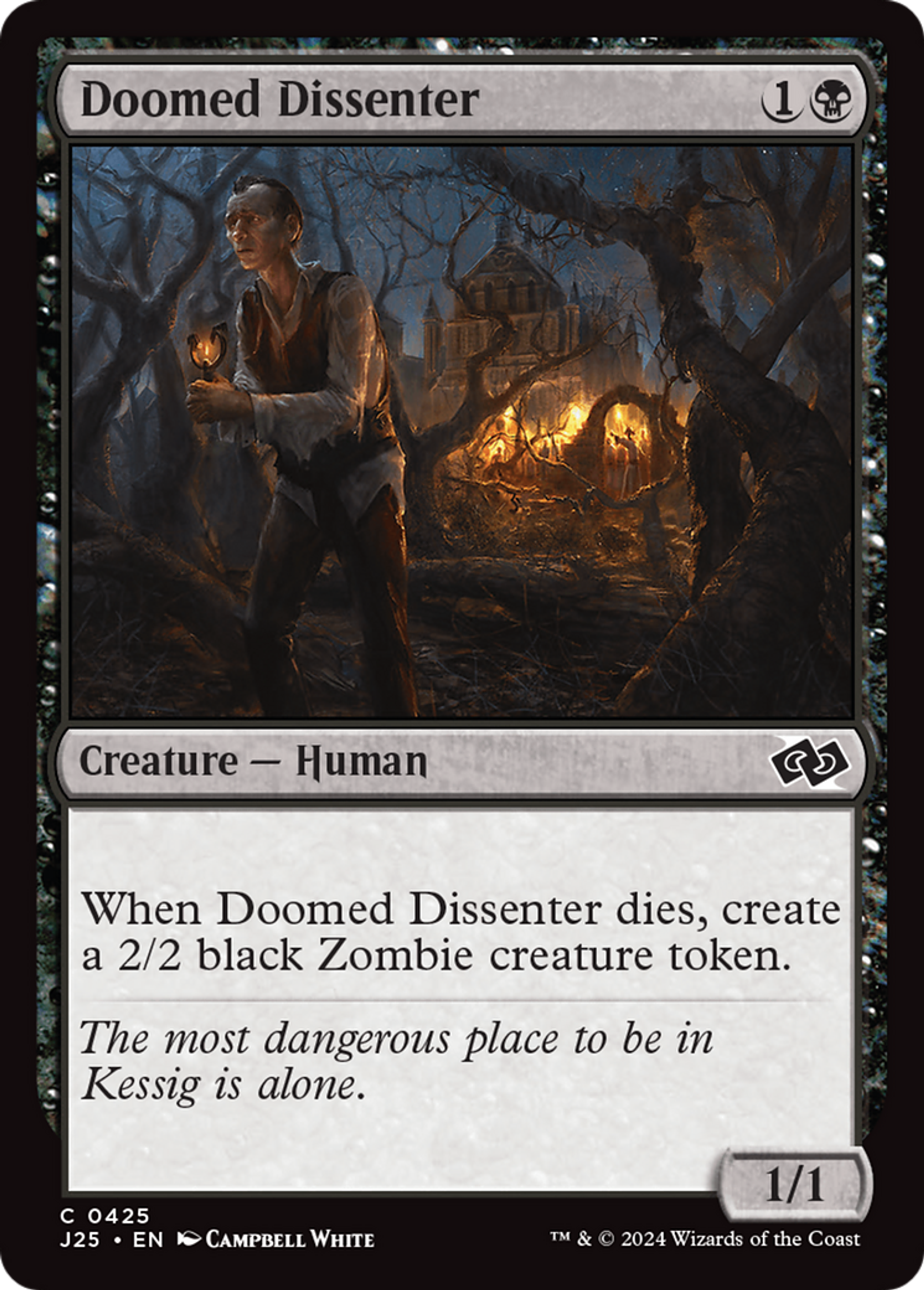 Dissident damné — Foundations Jumpstart — Magic: The Gathering