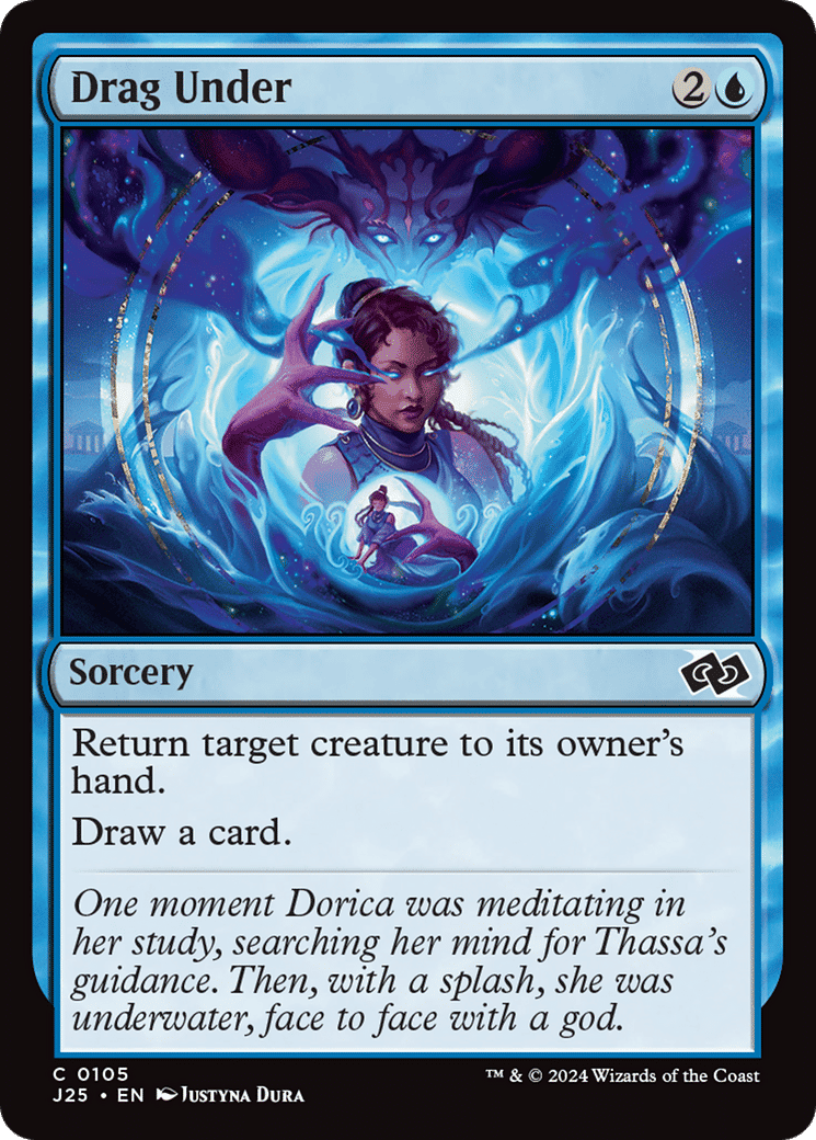 Drag Under — Foundations Jumpstart — Magic: The Gathering
