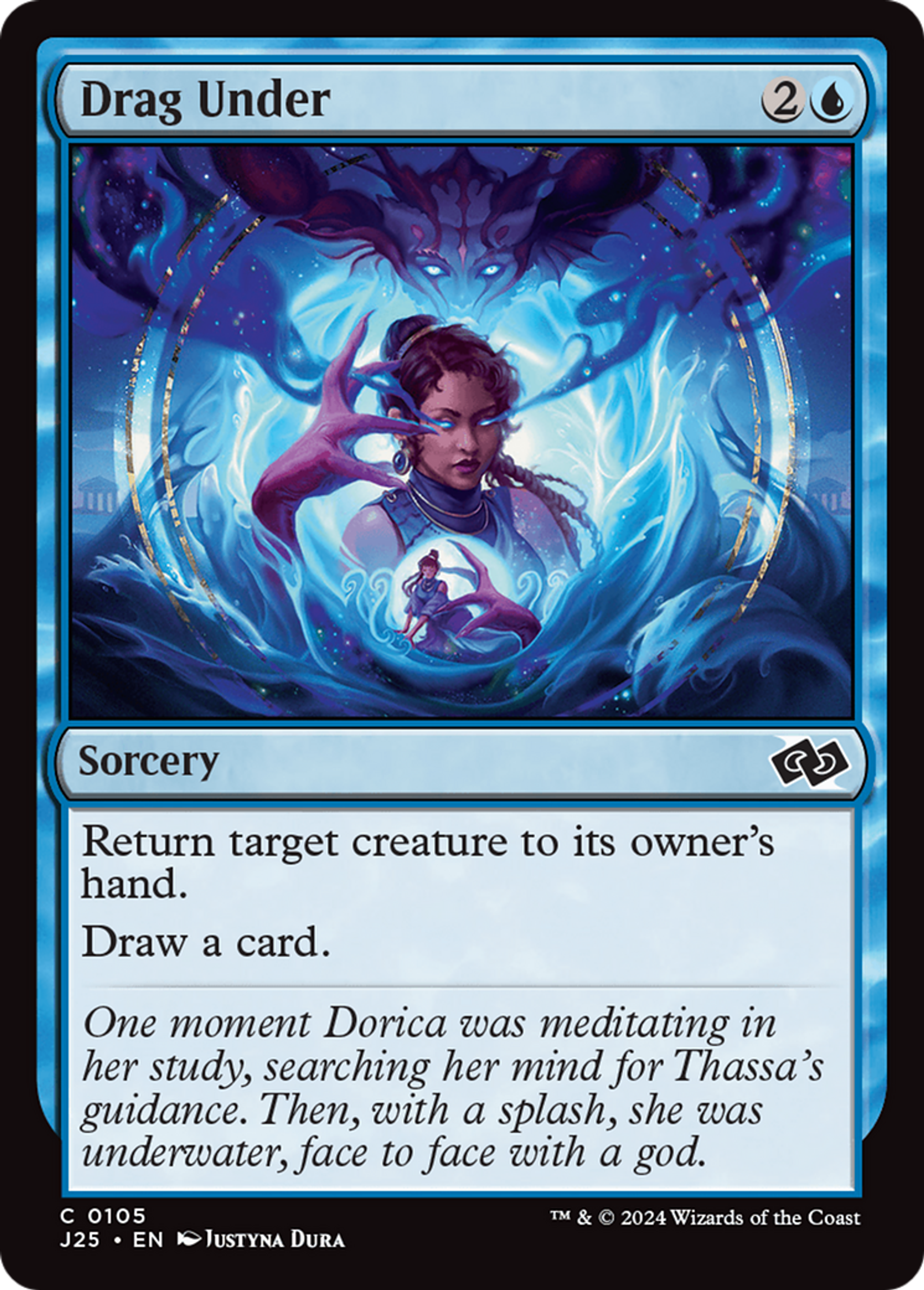 Drag Under — Foundations Jumpstart — Magic: The Gathering
