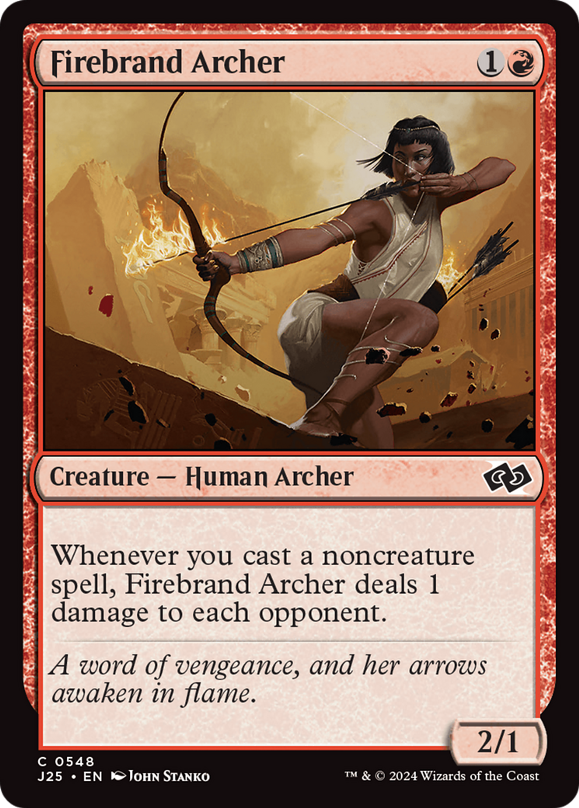 Firebrand Archer — Foundations Jumpstart — Magic: The Gathering