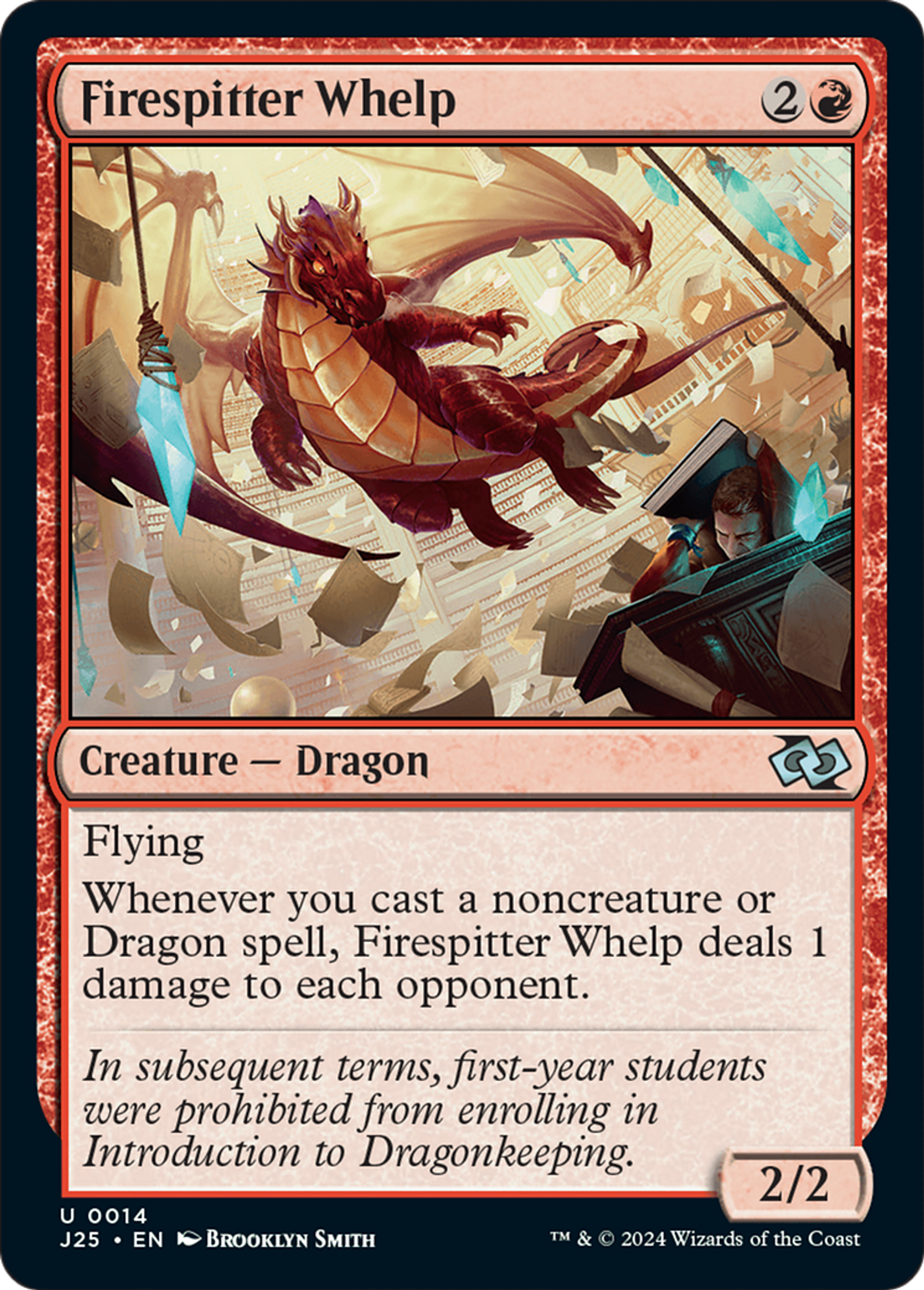 Firespitter Whelp — Foundations Jumpstart — Magic: The Gathering