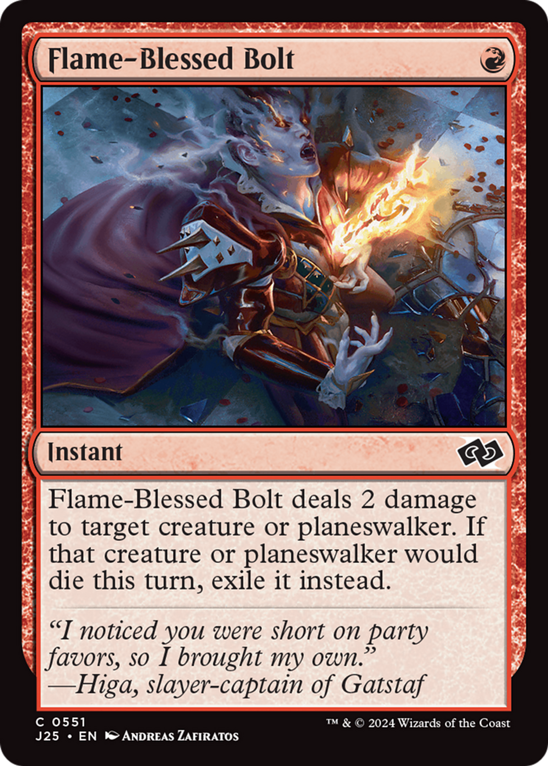 Flame-Blessed Bolt — Foundations Jumpstart — Magic: The Gathering