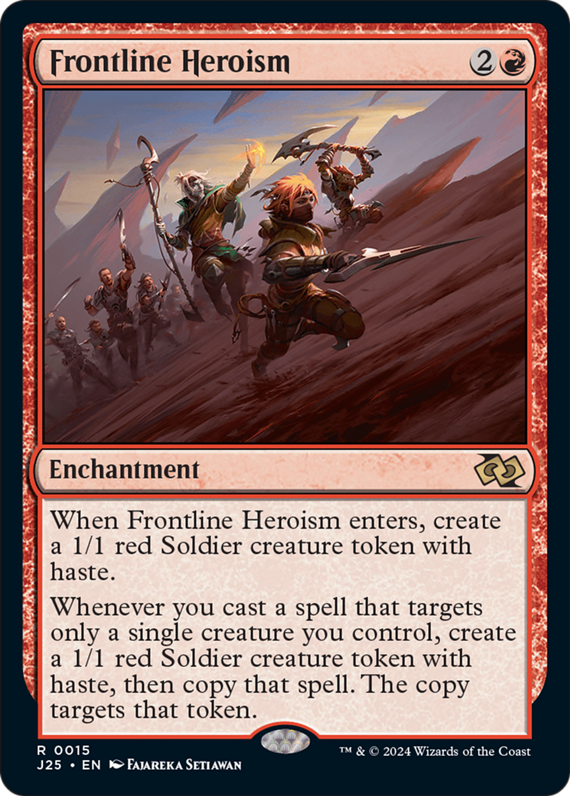 Frontline Heroism — Foundations Jumpstart — Magic: The Gathering