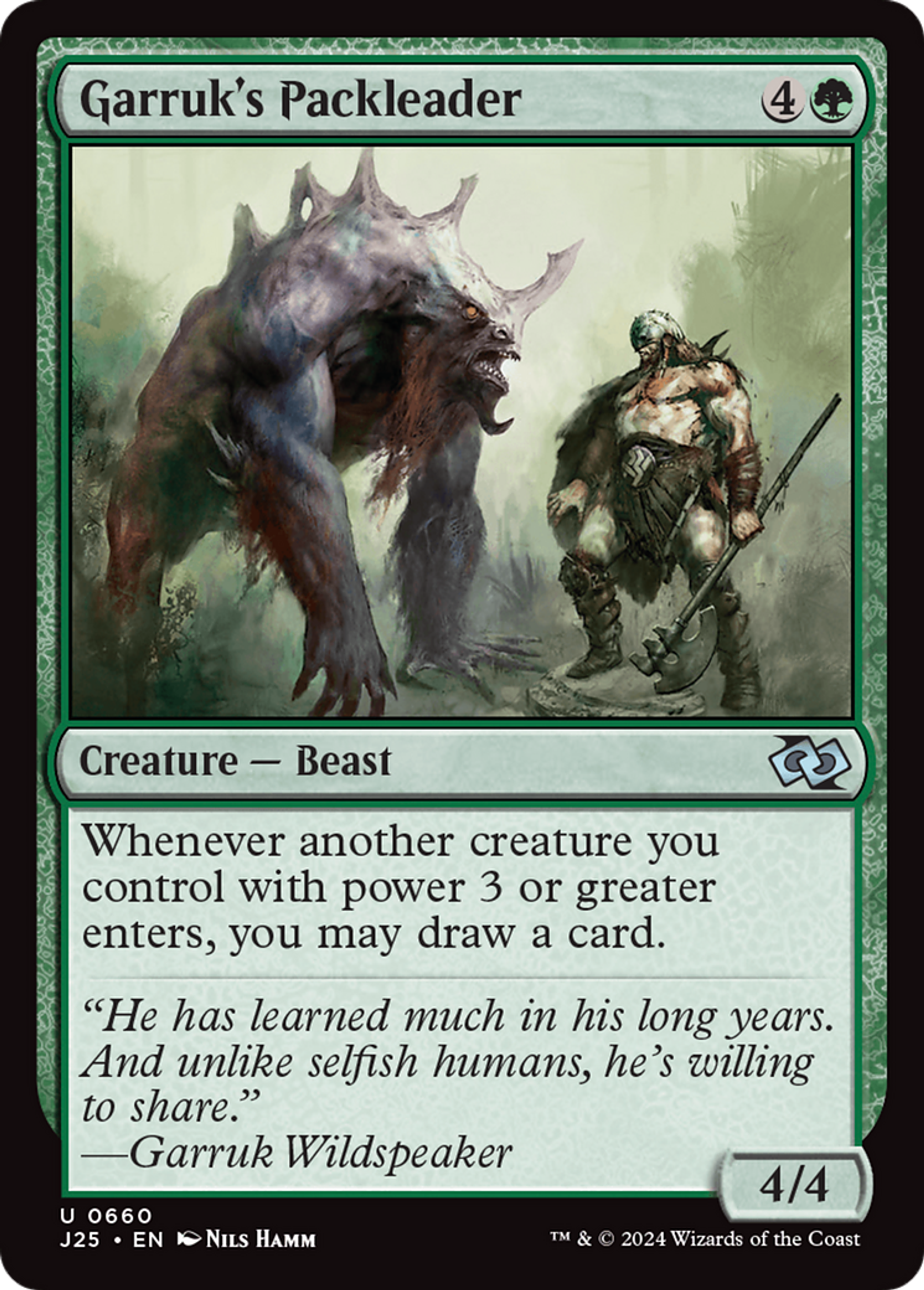 Garruk's Packleader — Foundations Jumpstart — Magic: The Gathering