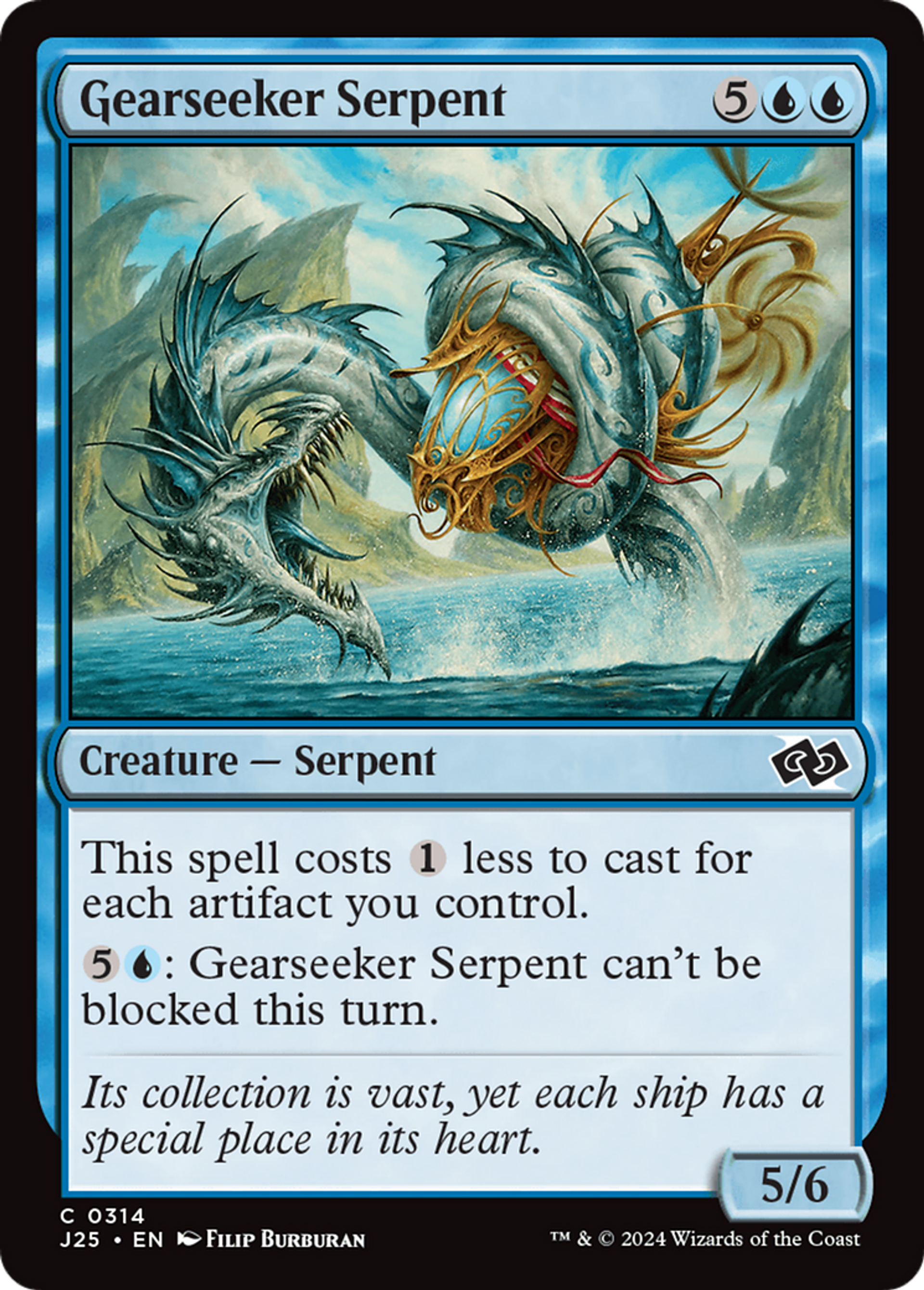 Gearseeker Serpent — Foundations Jumpstart — Magic: The Gathering