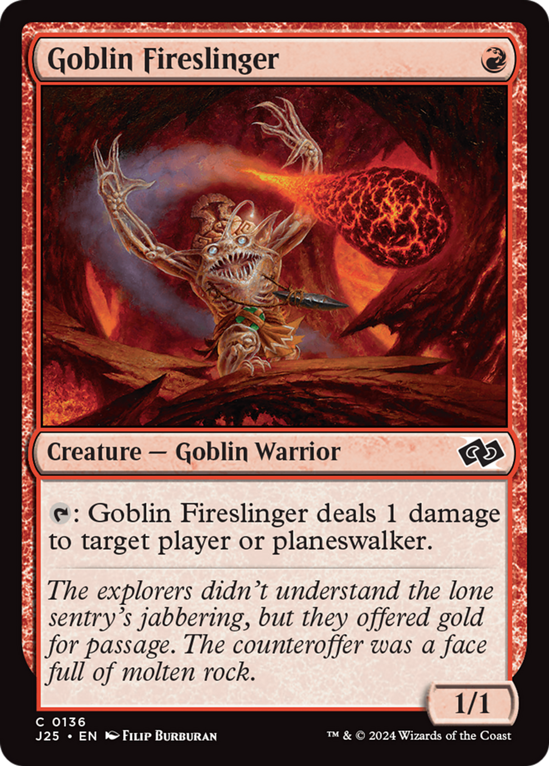 Goblin Fireslinger — Foundations Jumpstart — Magic: The Gathering