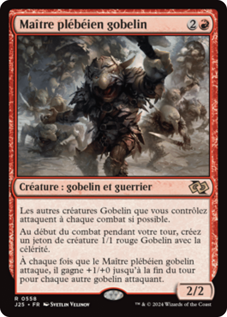 Maître plébéien gobelin — Foundations Jumpstart — Magic: The Gathering