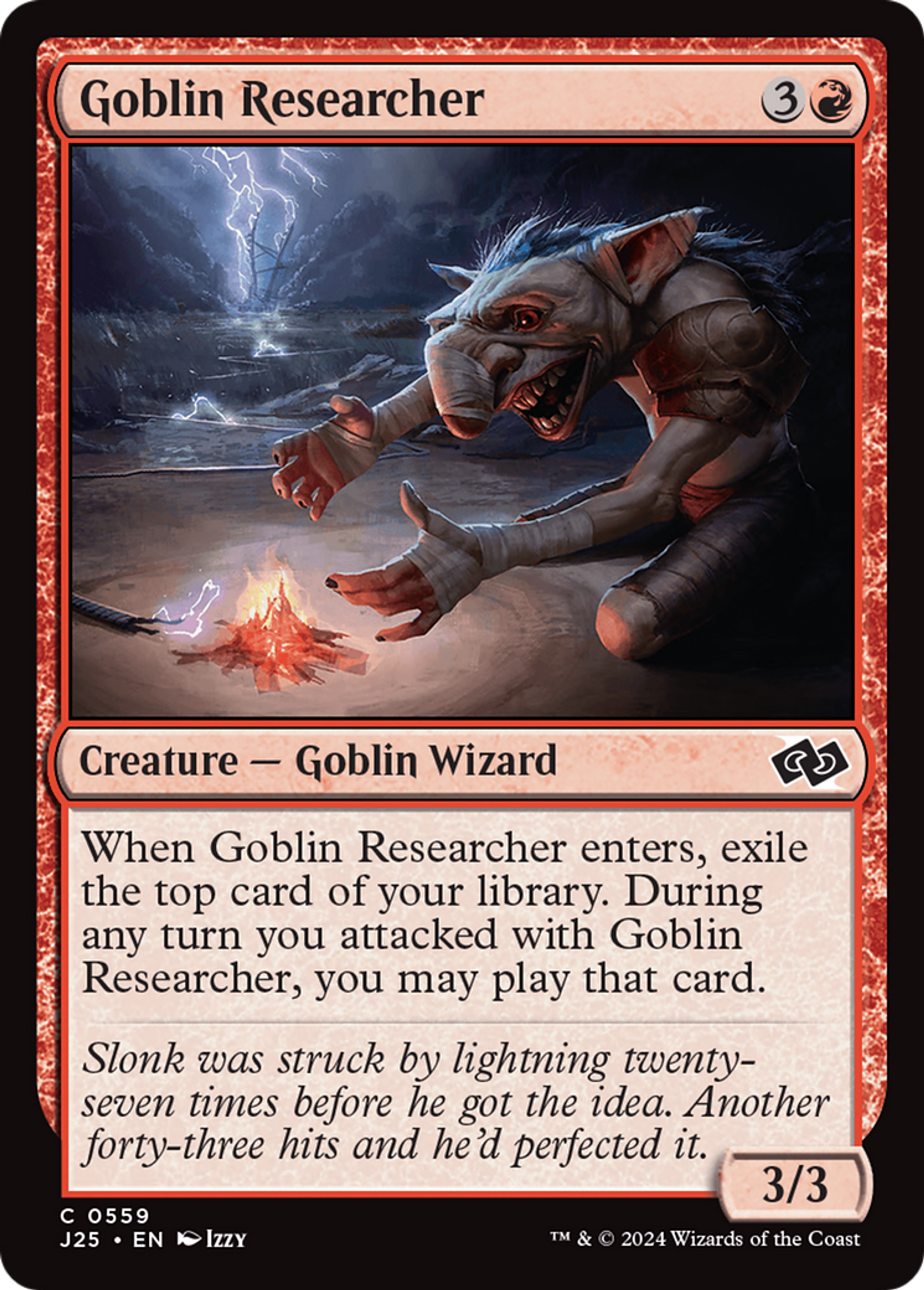 Goblin Researcher — Foundations Jumpstart — Magic: The Gathering