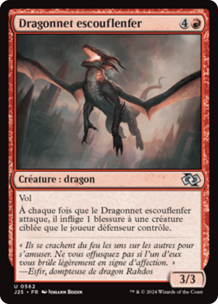 Dragonnet escouflenfer — Foundations Jumpstart — Magic: The Gathering