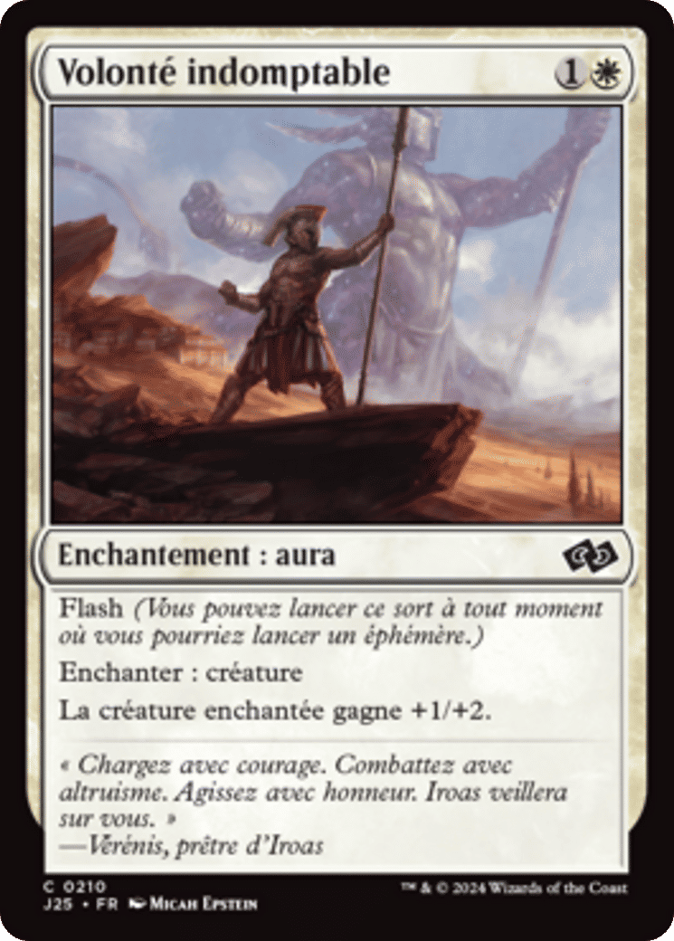 Volonté indomptable — Foundations Jumpstart — Magic: The Gathering