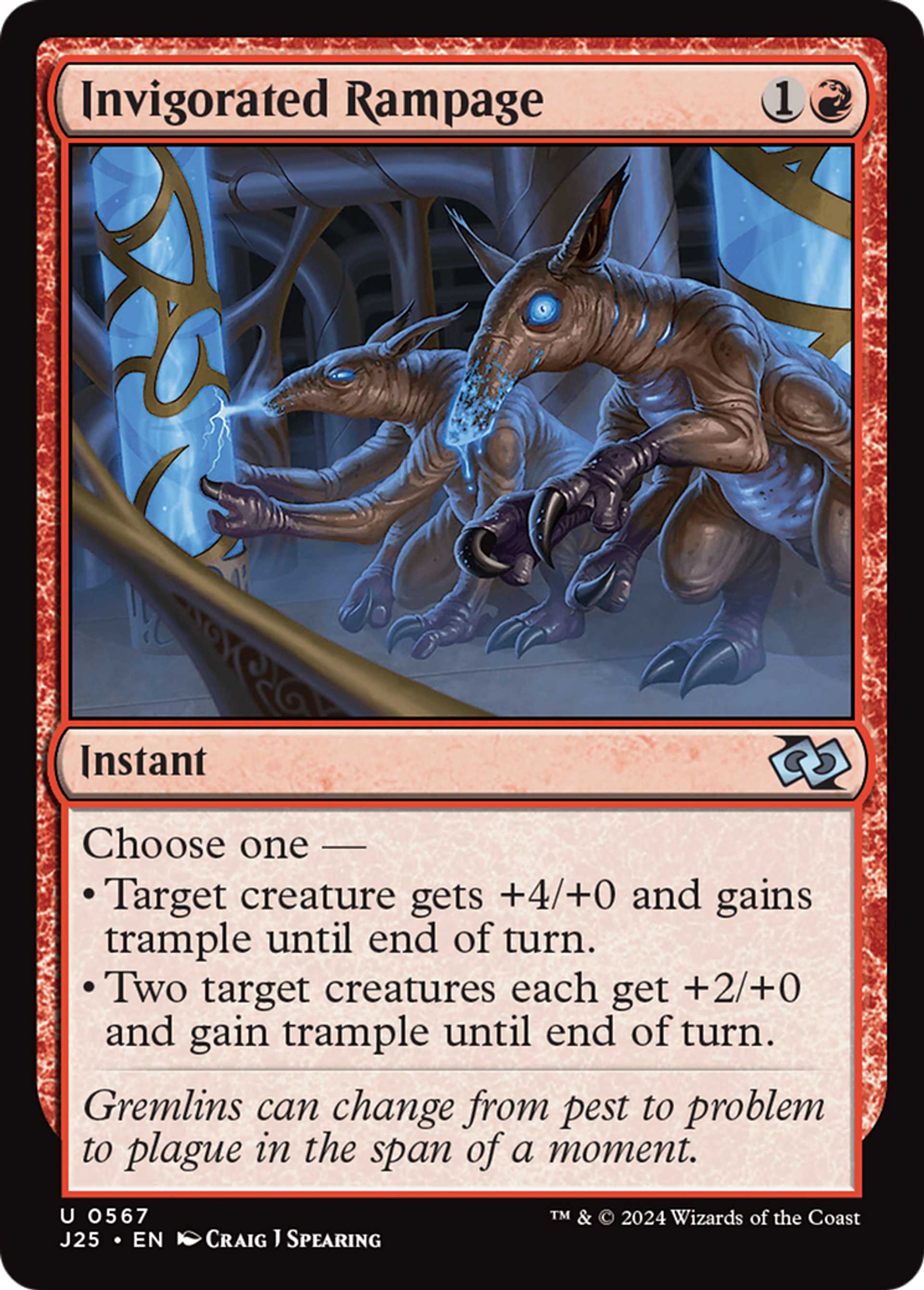 Invigorated Rampage — Foundations Jumpstart — Magic: The Gathering