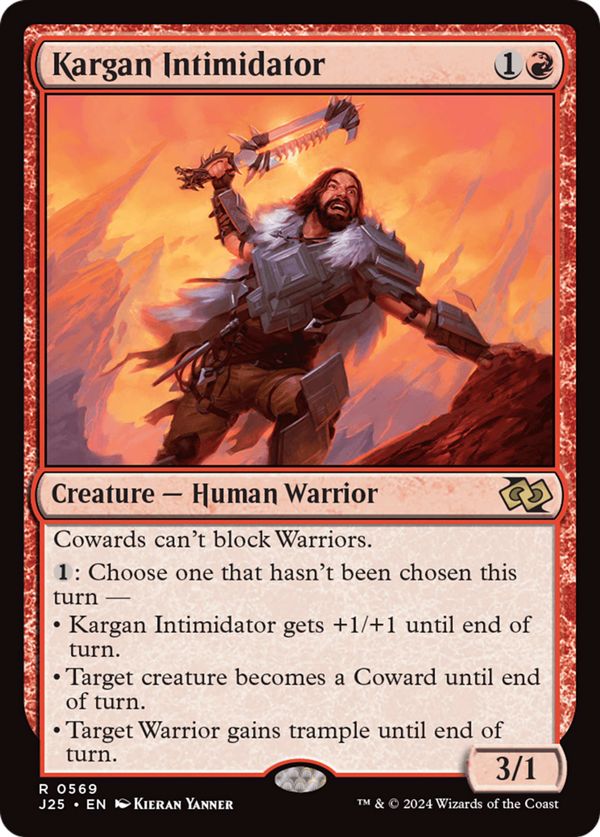 Kargan Intimidator — Foundations Jumpstart — Magic: The Gathering