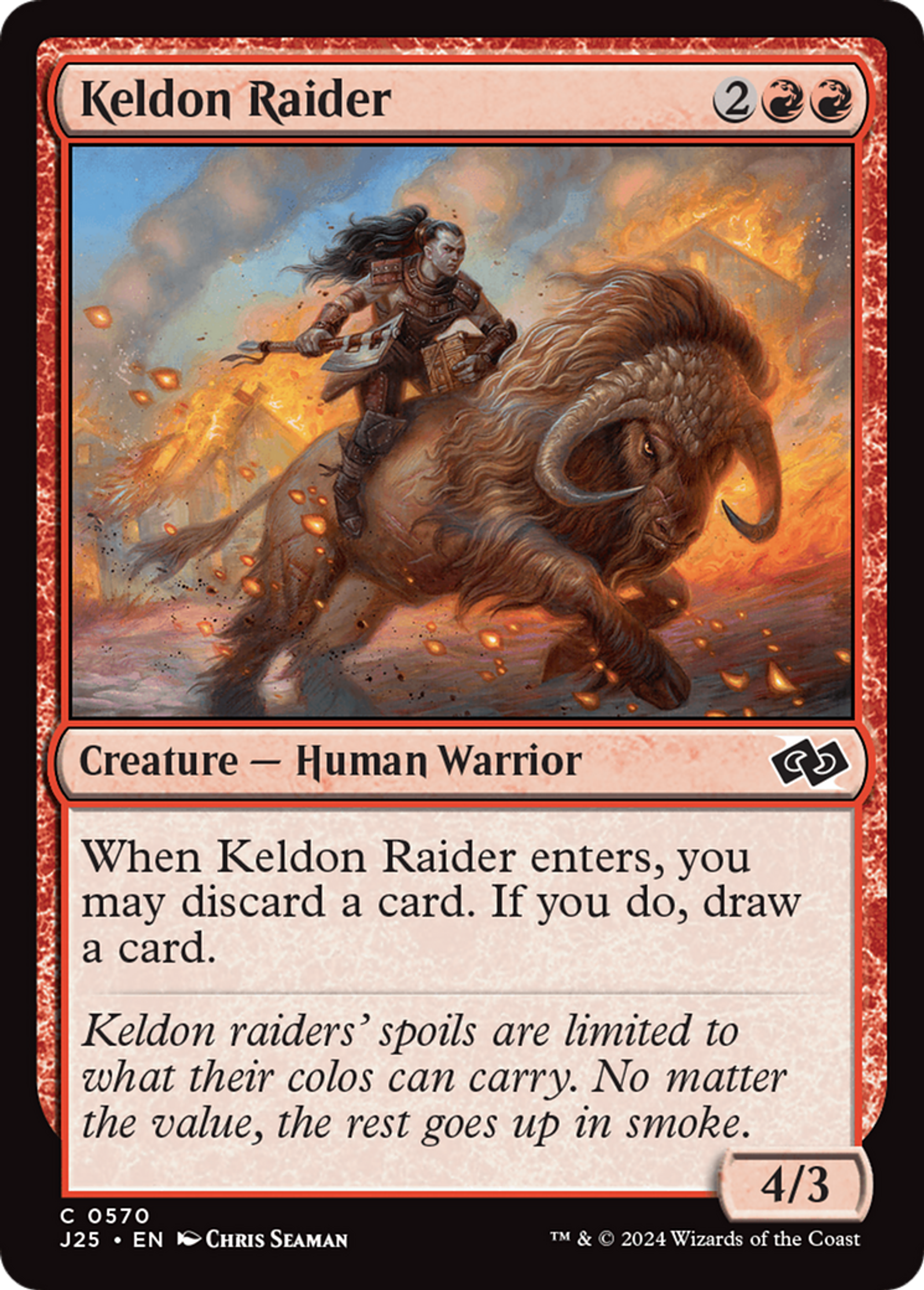Keldon Raider — Foundations Jumpstart — Magic: The Gathering