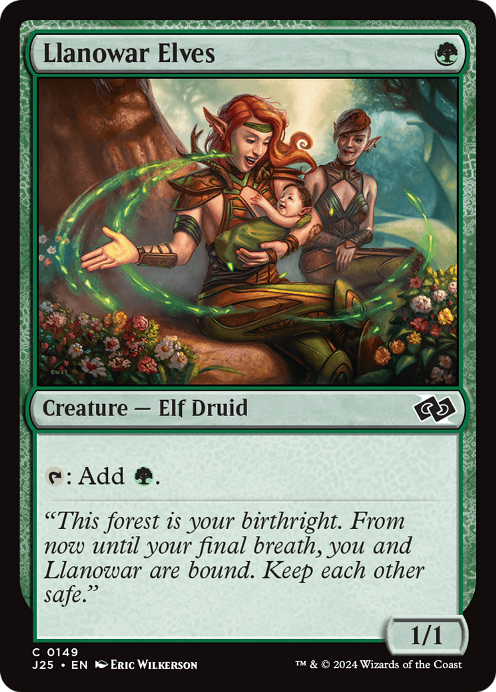 Llanowar Elves — Foundations Jumpstart — Magic: The Gathering