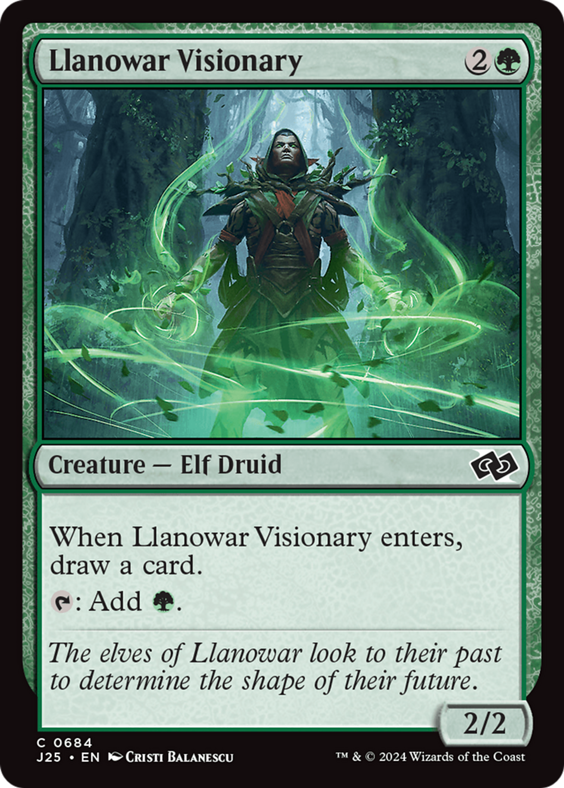 Llanowar Visionary — Foundations Jumpstart — Magic: The Gathering