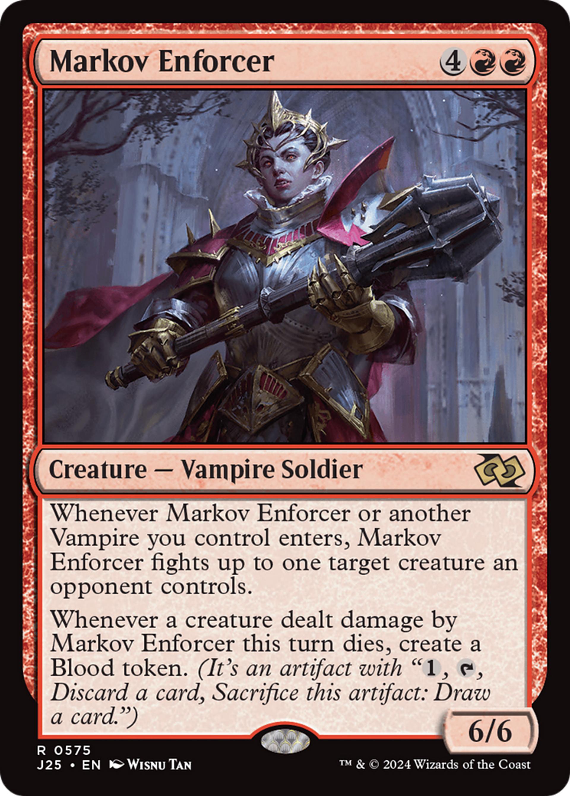 Markov Enforcer — Foundations Jumpstart — Magic: The Gathering
