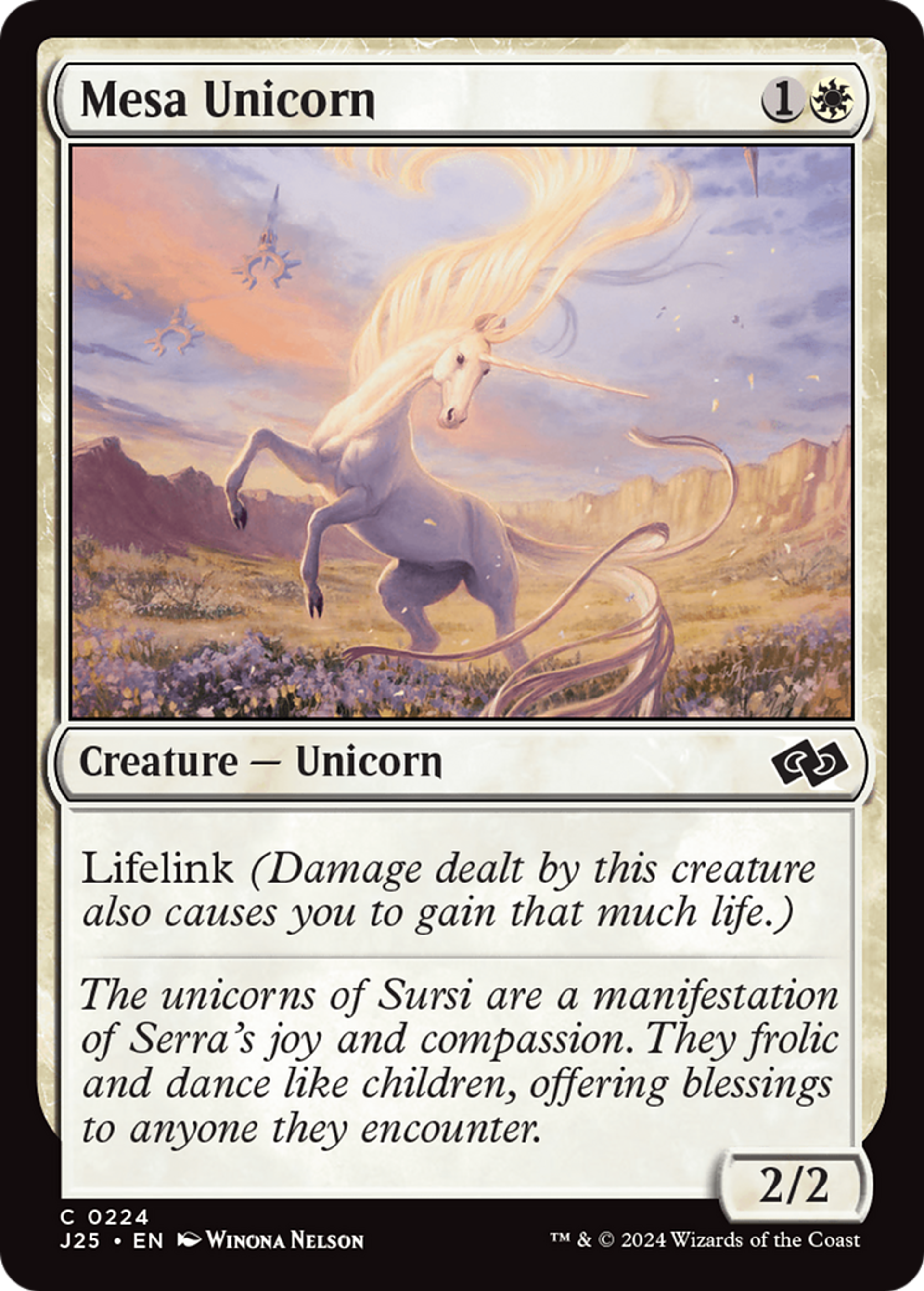 Mesa Unicorn — Foundations Jumpstart — Magic: The Gathering