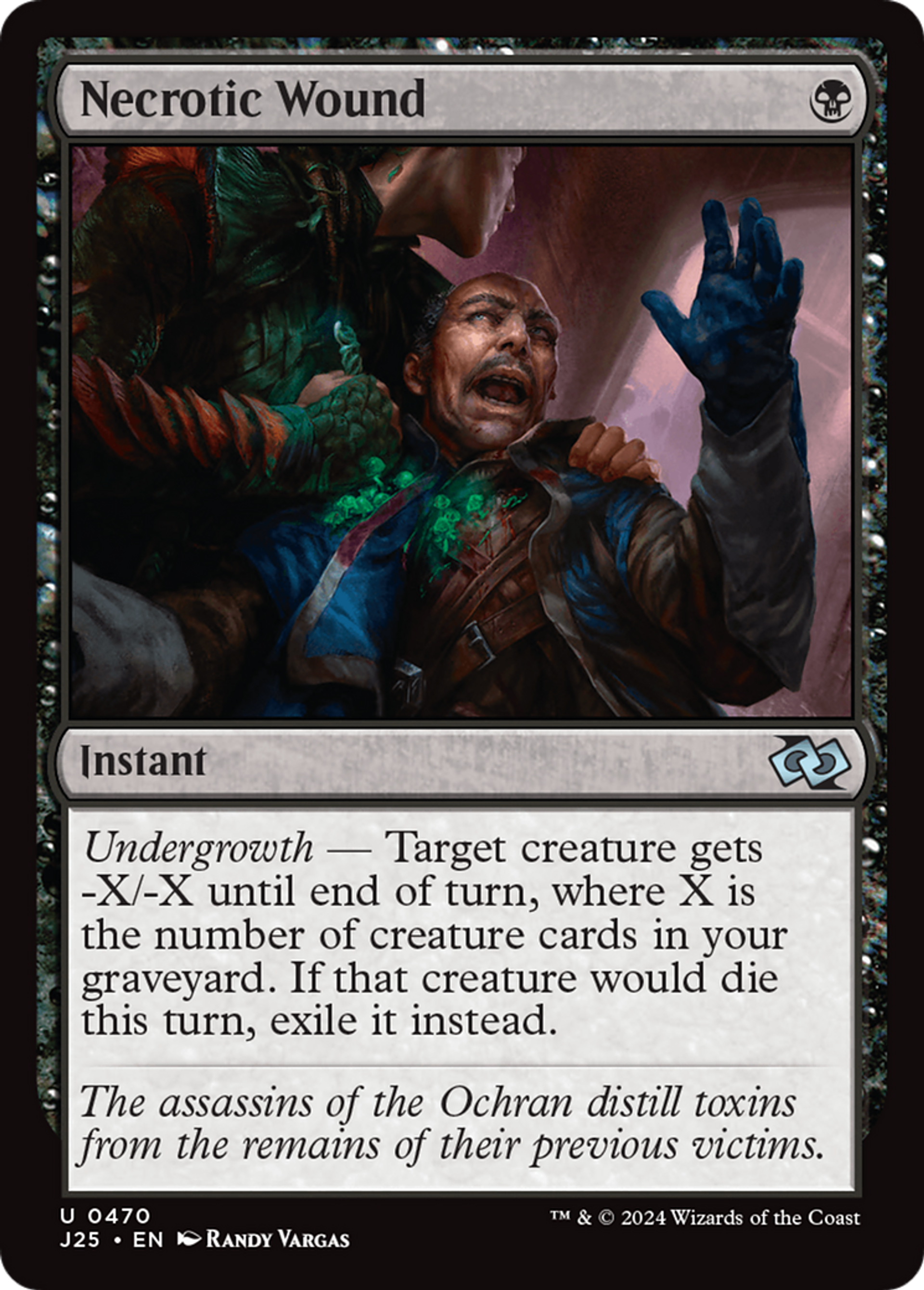 Necrotic Wound — Foundations Jumpstart — Magic: The Gathering