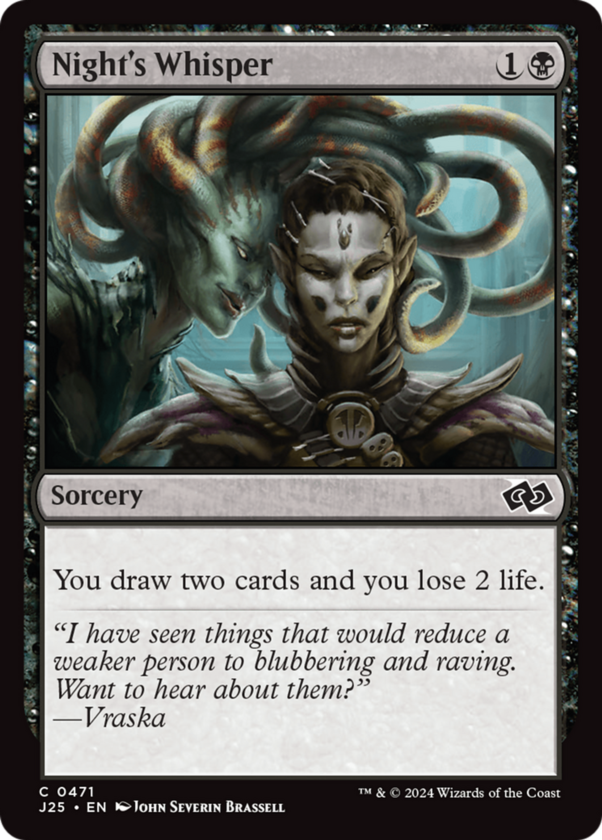 Night's Whisper — Foundations Jumpstart — Magic: The Gathering