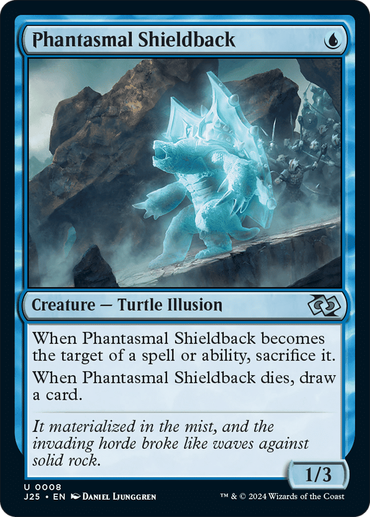 Phantasmal Shieldback — Foundations Jumpstart — Magic: The Gathering