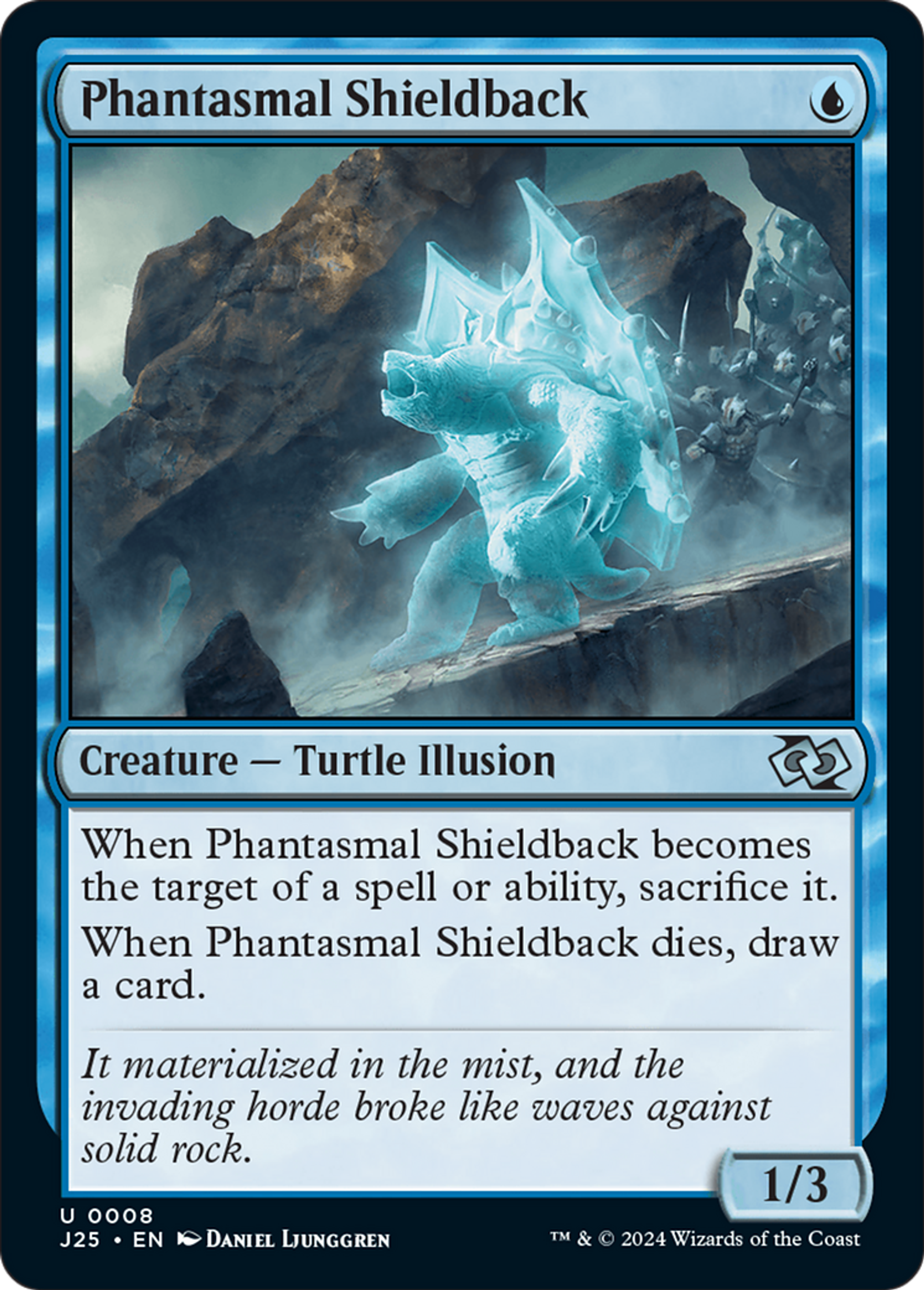 Phantasmal Shieldback — Foundations Jumpstart — Magic: The Gathering