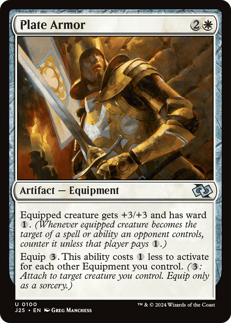 Plate Armor — Foundations Jumpstart — Magic: The Gathering