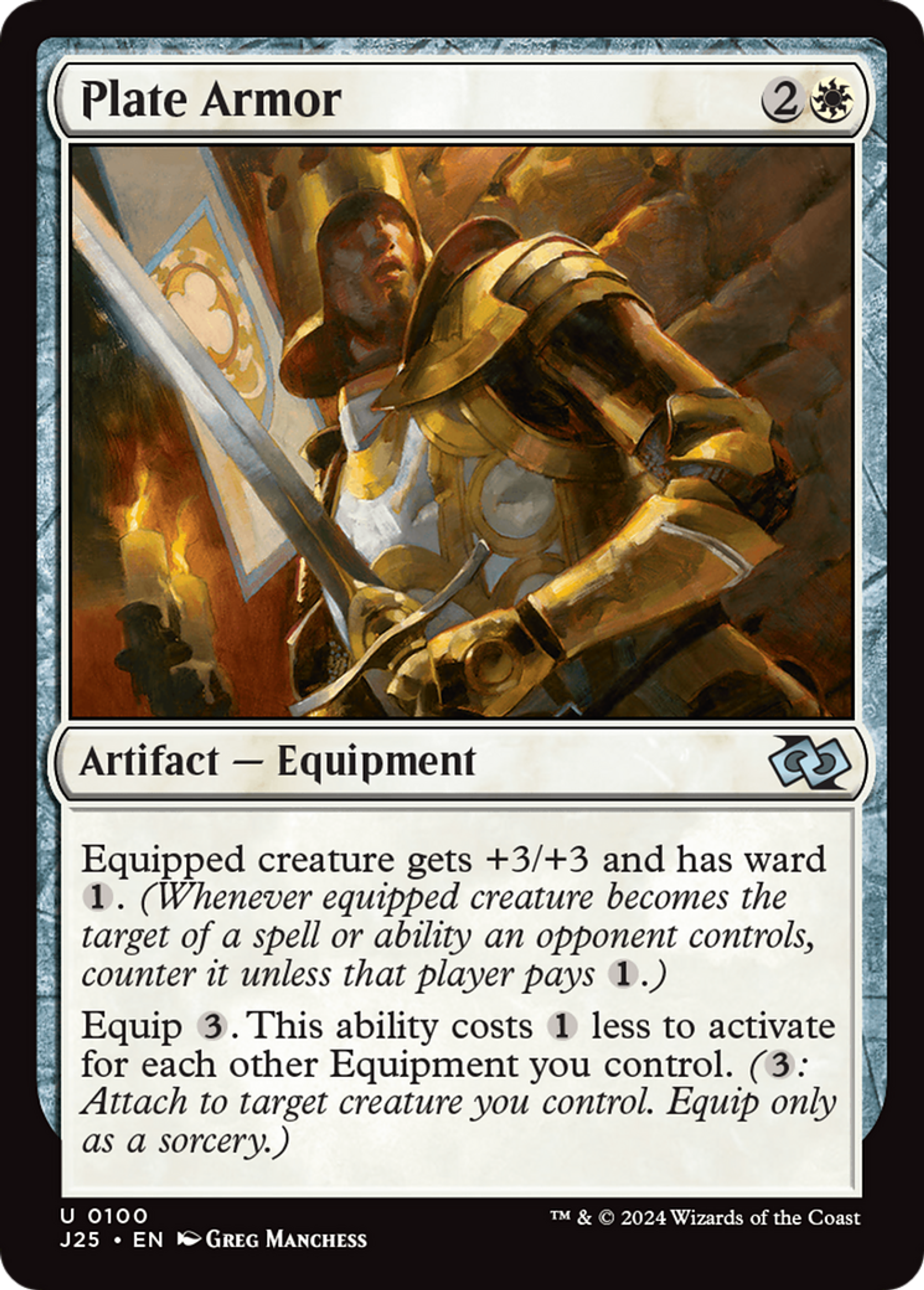 Plate Armor — Foundations Jumpstart — Magic: The Gathering