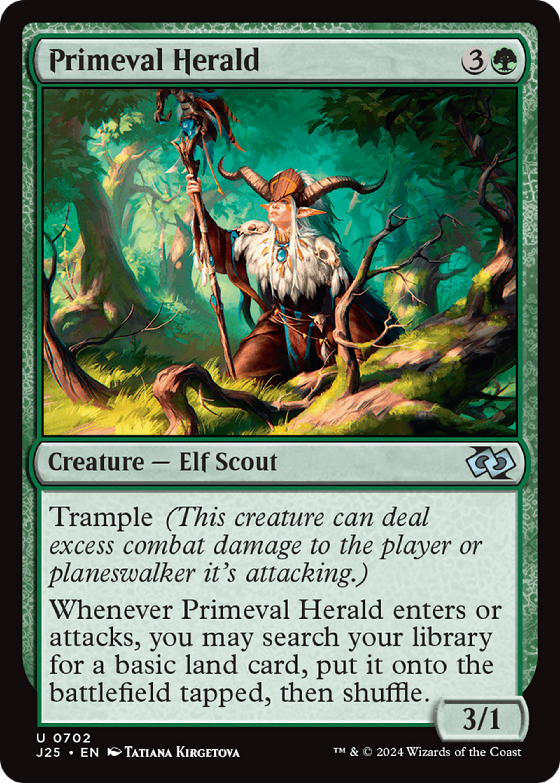 Primeval Herald — Foundations Jumpstart — Magic: The Gathering