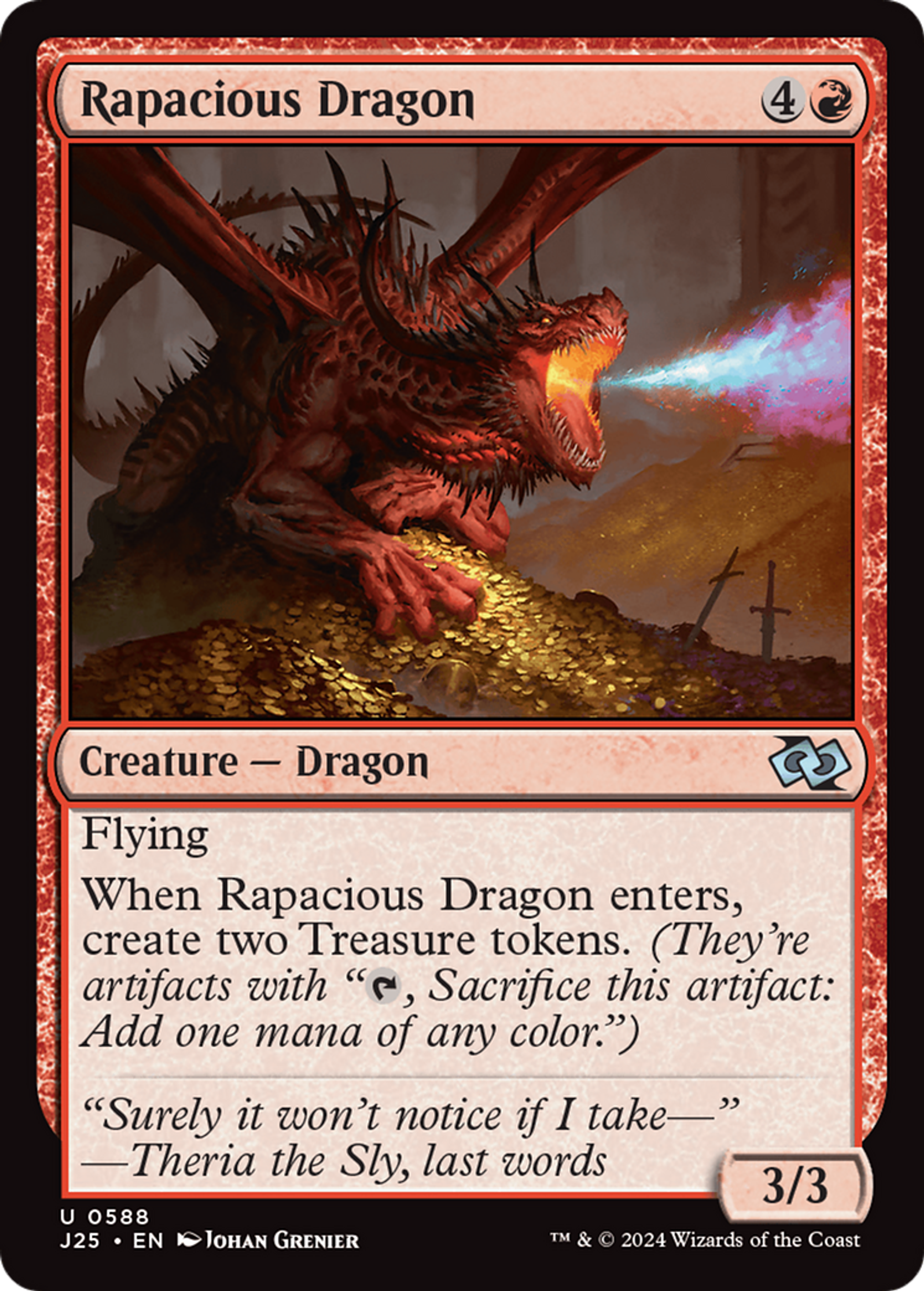 Rapacious Dragon — Foundations Jumpstart — Magic: The Gathering