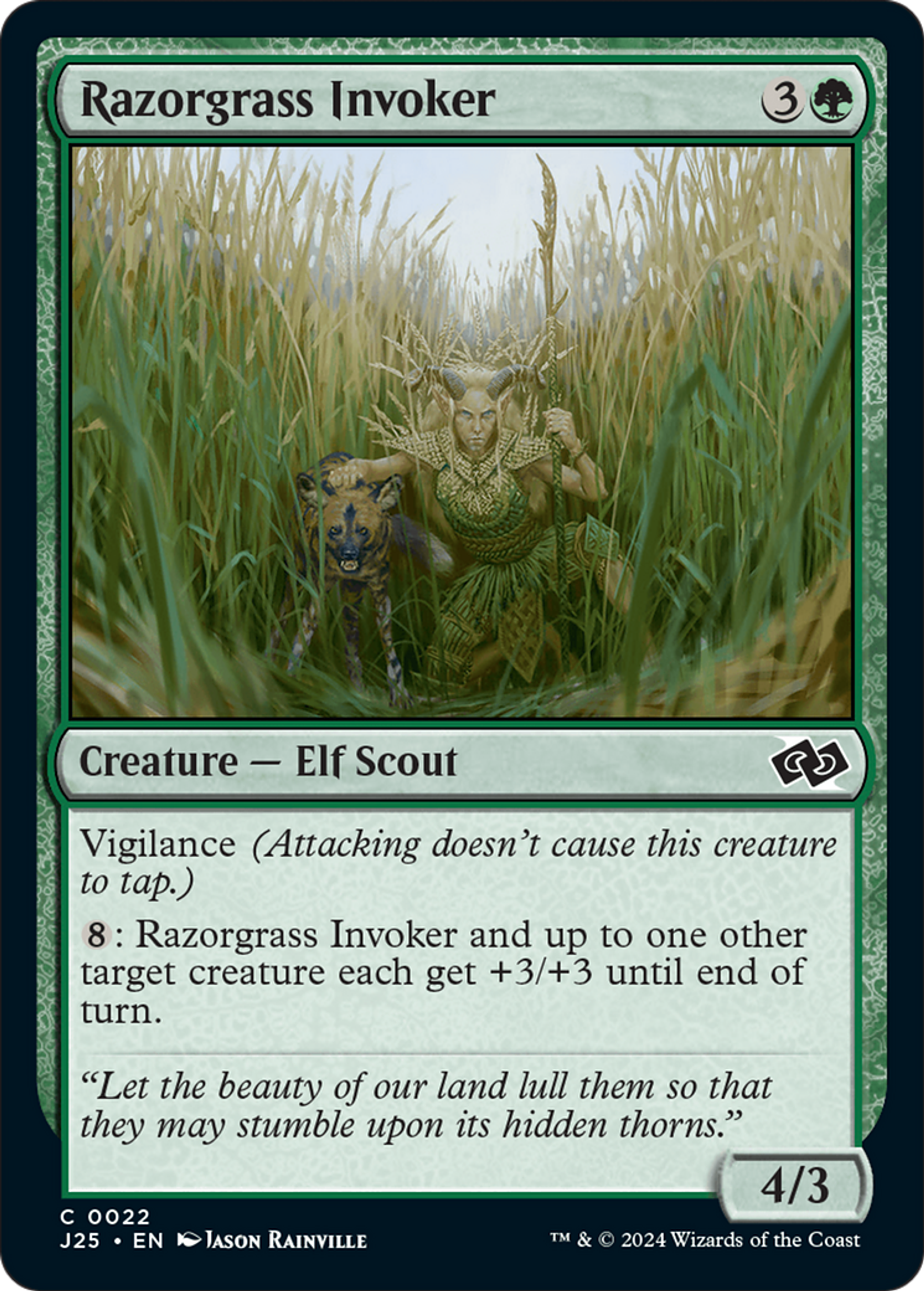 Razorgrass Invoker — Foundations Jumpstart — Magic: The Gathering