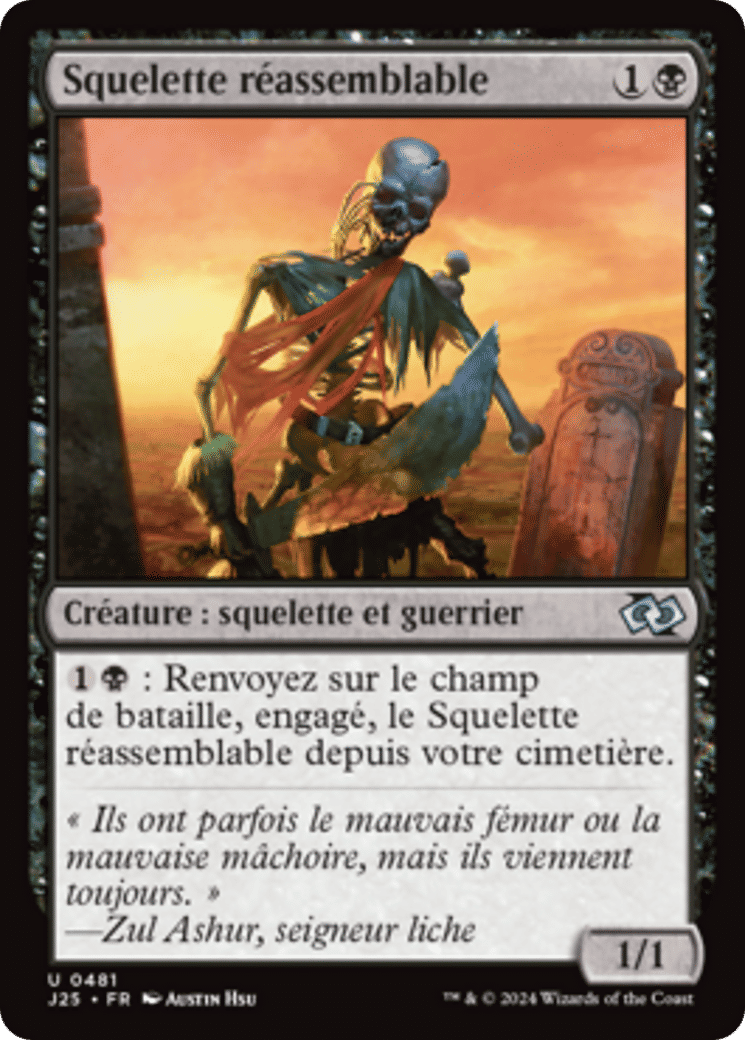 Squelette réassemblable from Foundations Jumpstart - Magic: The Gathering
