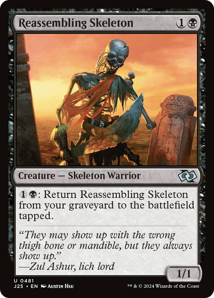 Reassembling Skeleton — Foundations Jumpstart — Magic: The Gathering