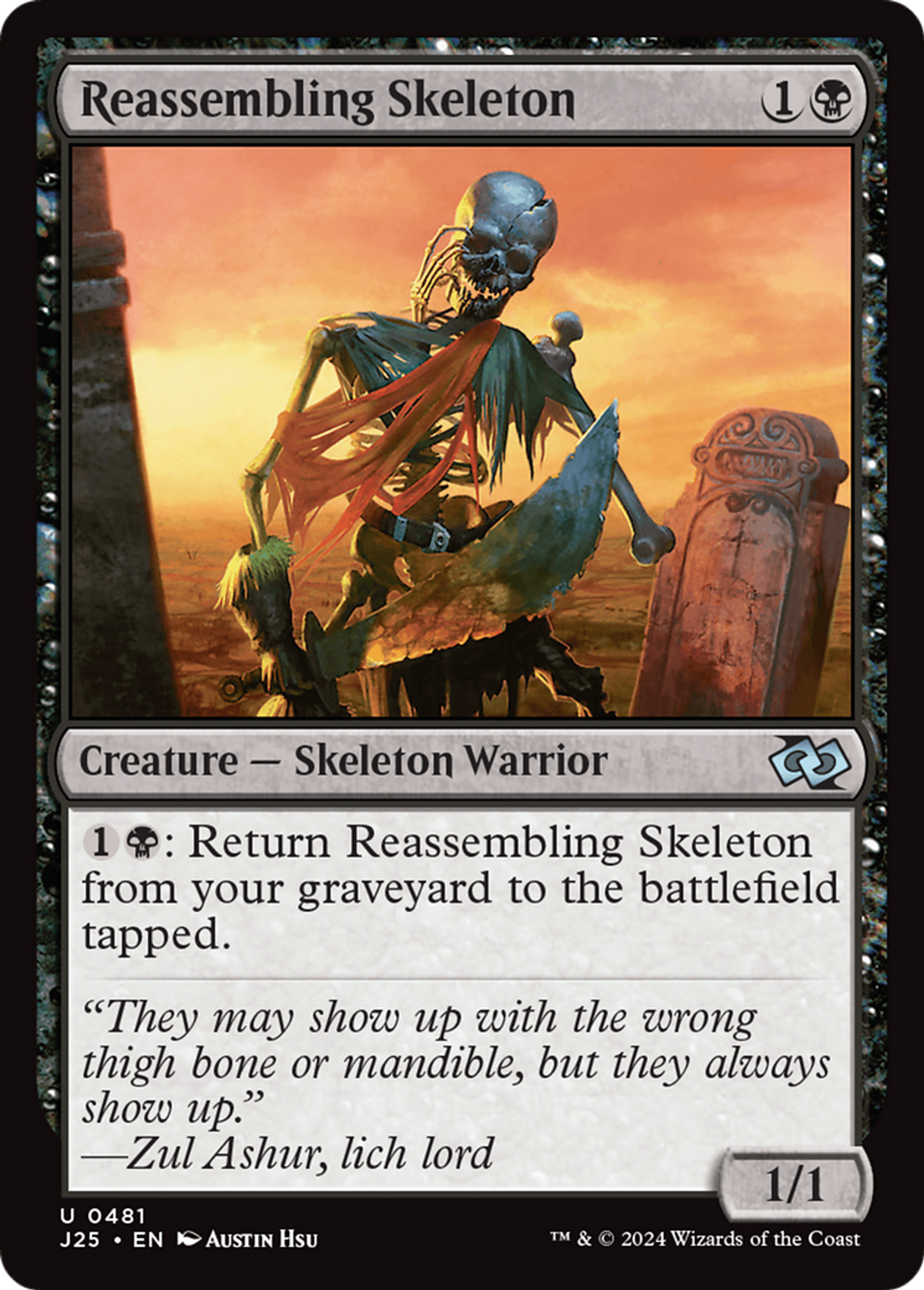 Reassembling Skeleton — Foundations Jumpstart — Magic: The Gathering