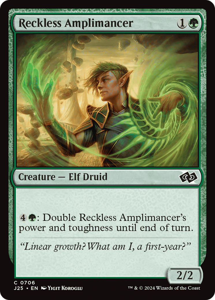 Reckless Amplimancer — Foundations Jumpstart — Magic: The Gathering