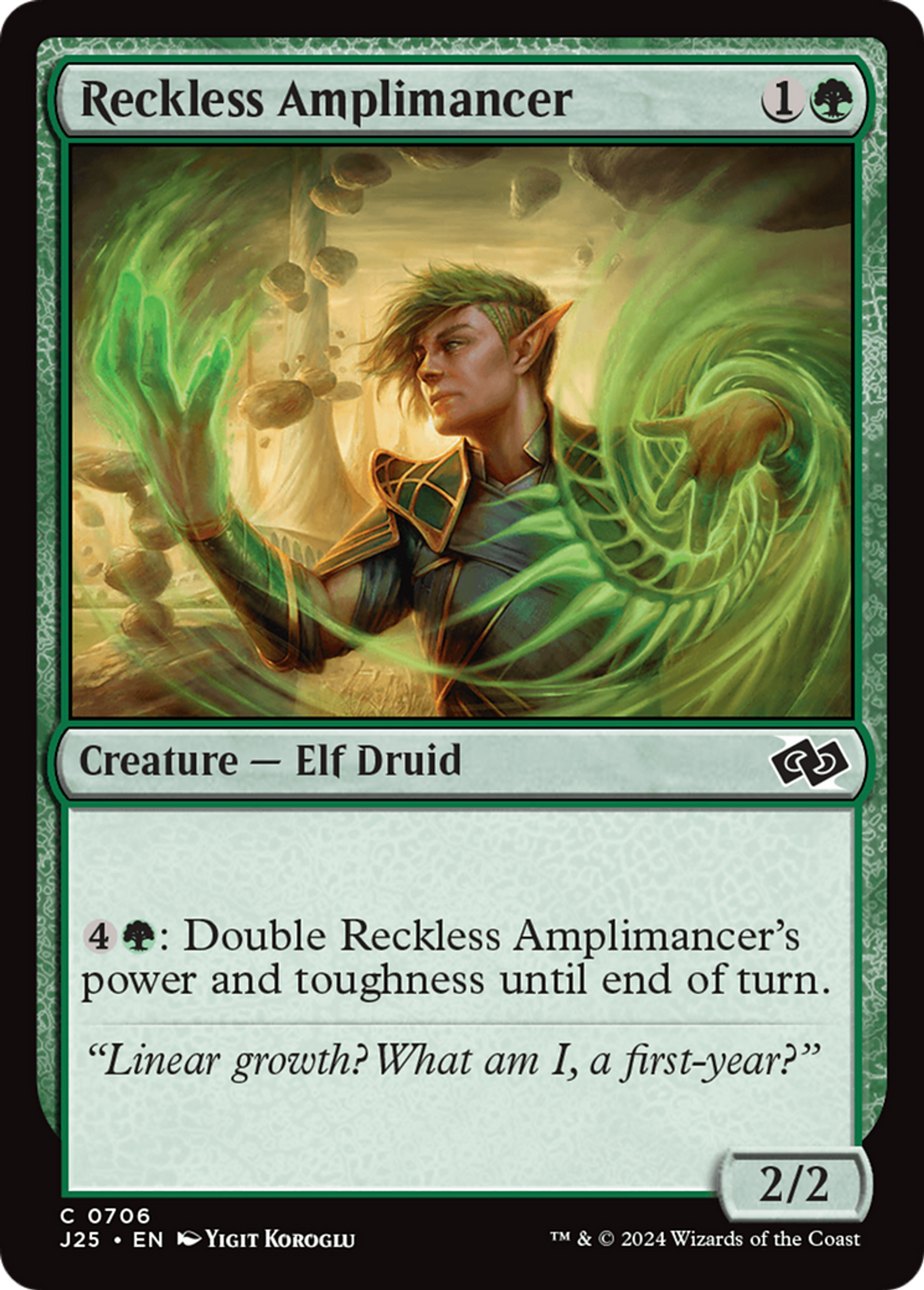 Reckless Amplimancer — Foundations Jumpstart — Magic: The Gathering