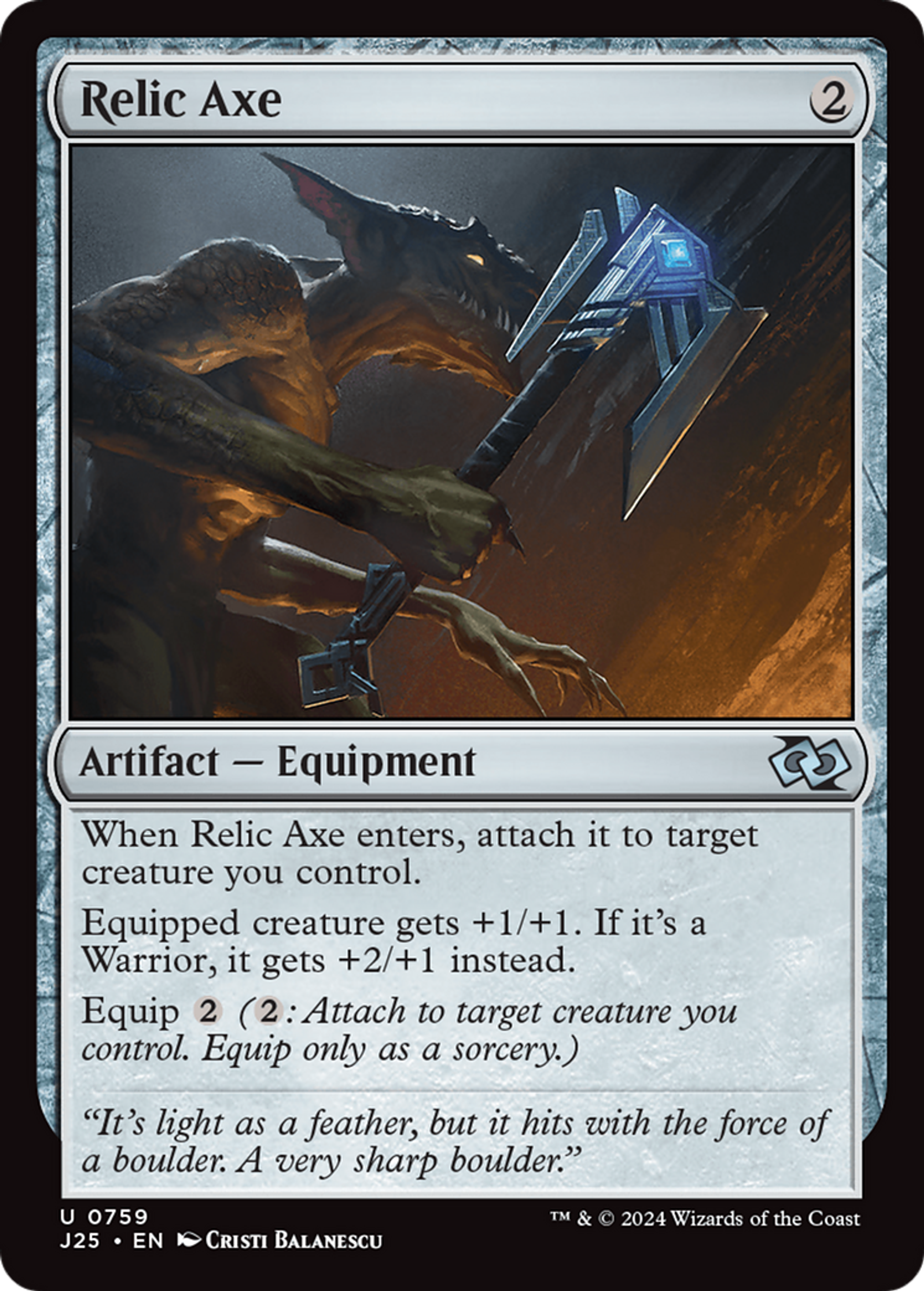 Relic Axe — Foundations Jumpstart — Magic: The Gathering