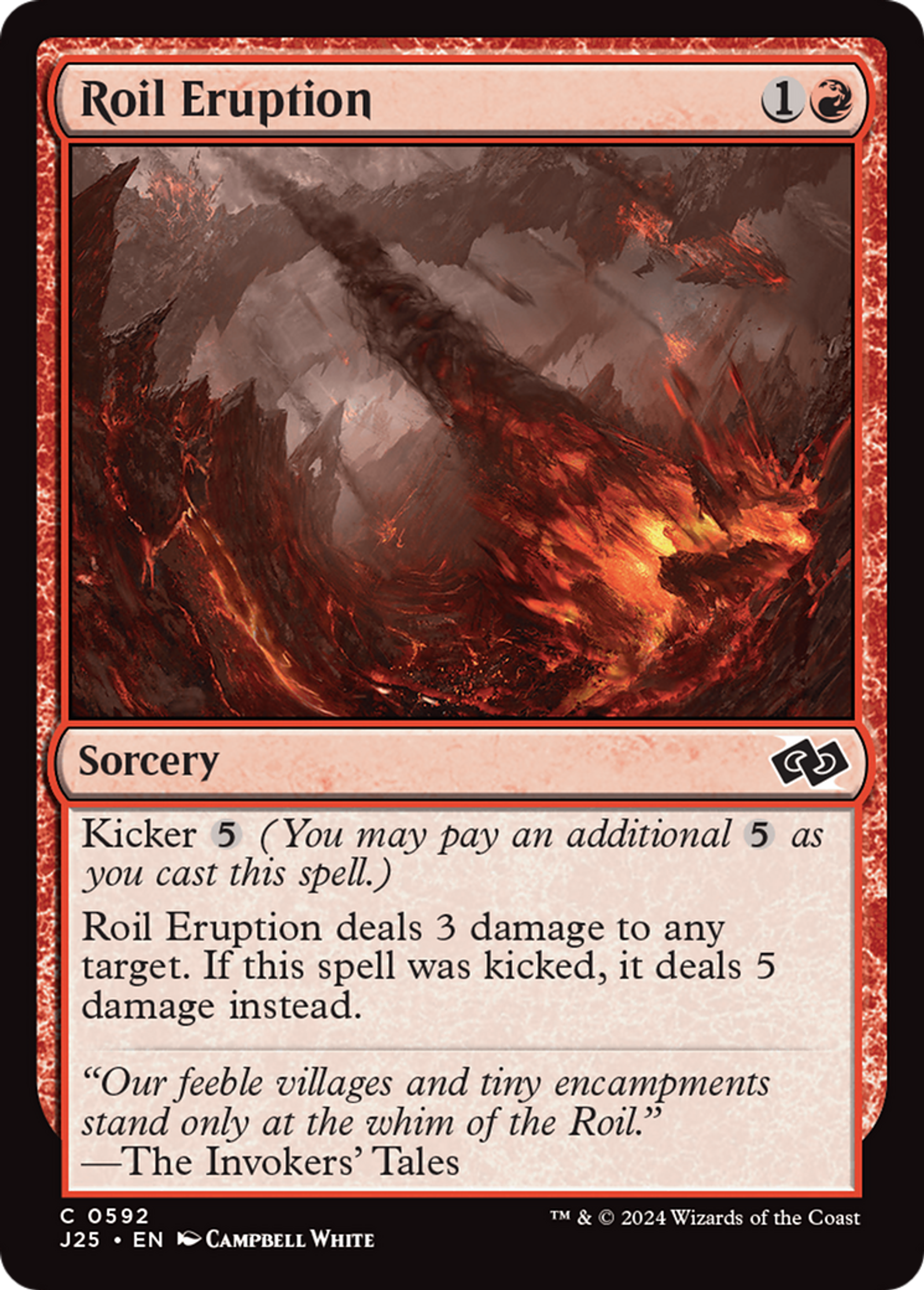 Roil Eruption — Foundations Jumpstart — Magic: The Gathering