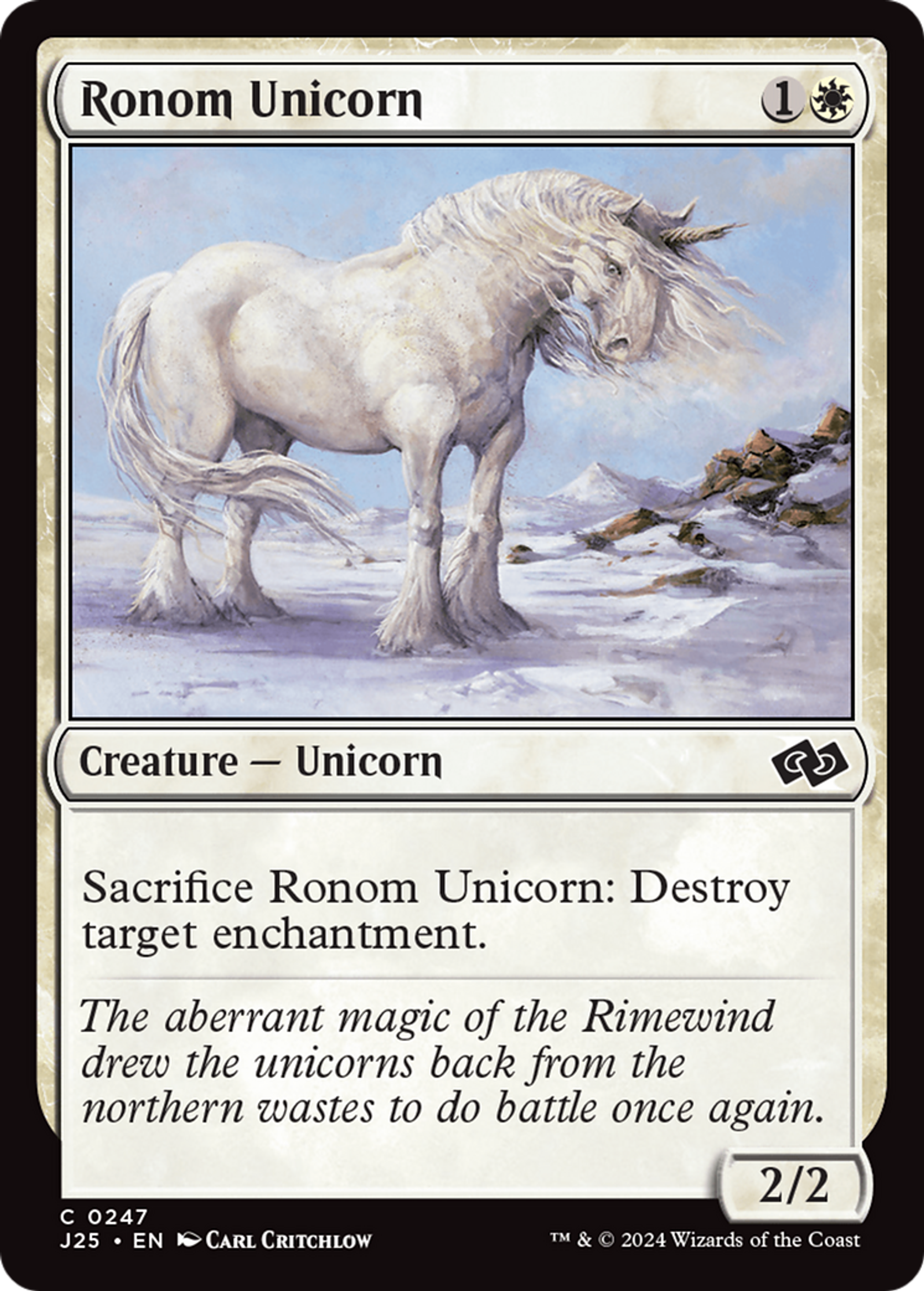 Ronom Unicorn — Foundations Jumpstart — Magic: The Gathering