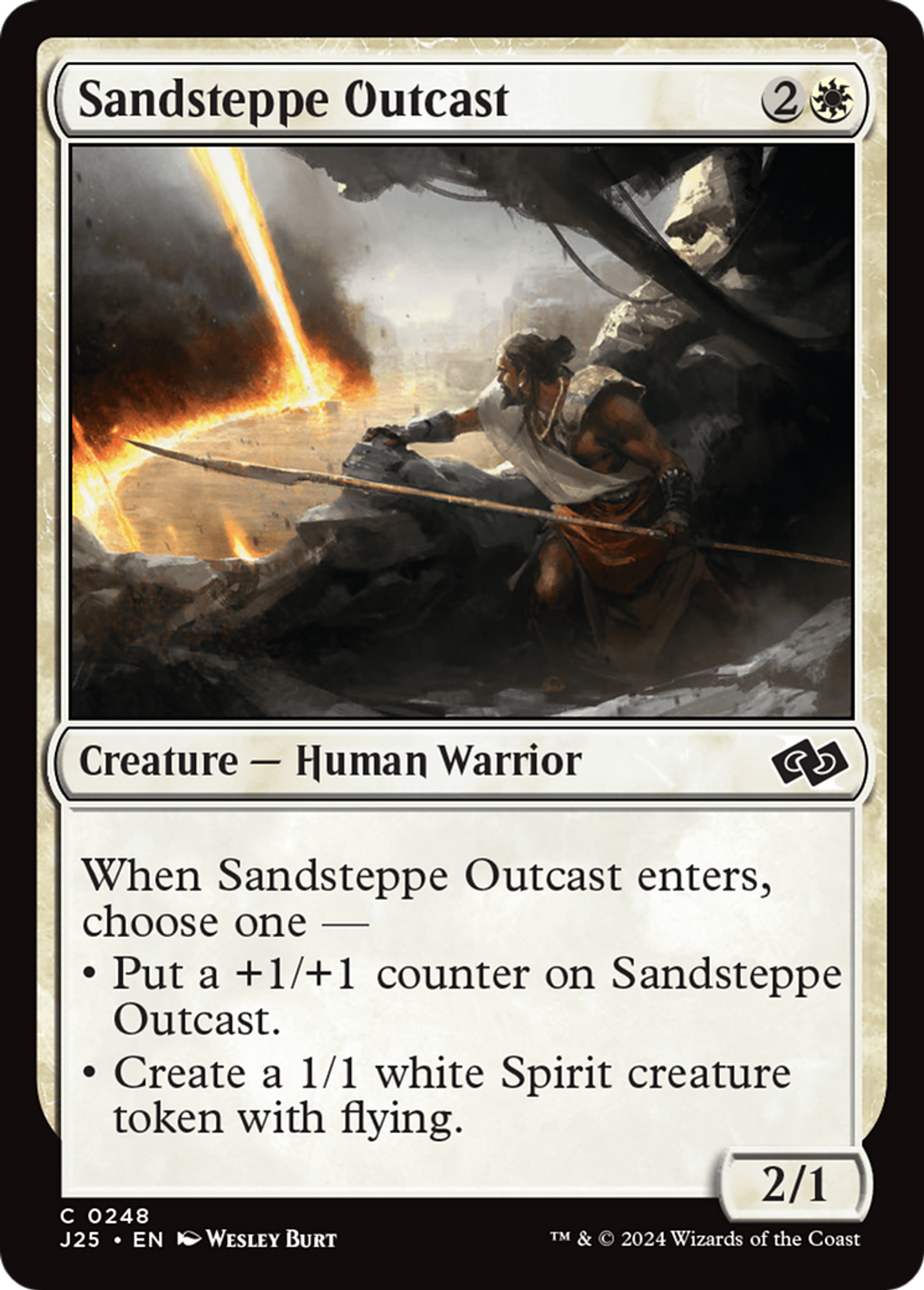 Sandsteppe Outcast — Foundations Jumpstart — Magic: The Gathering