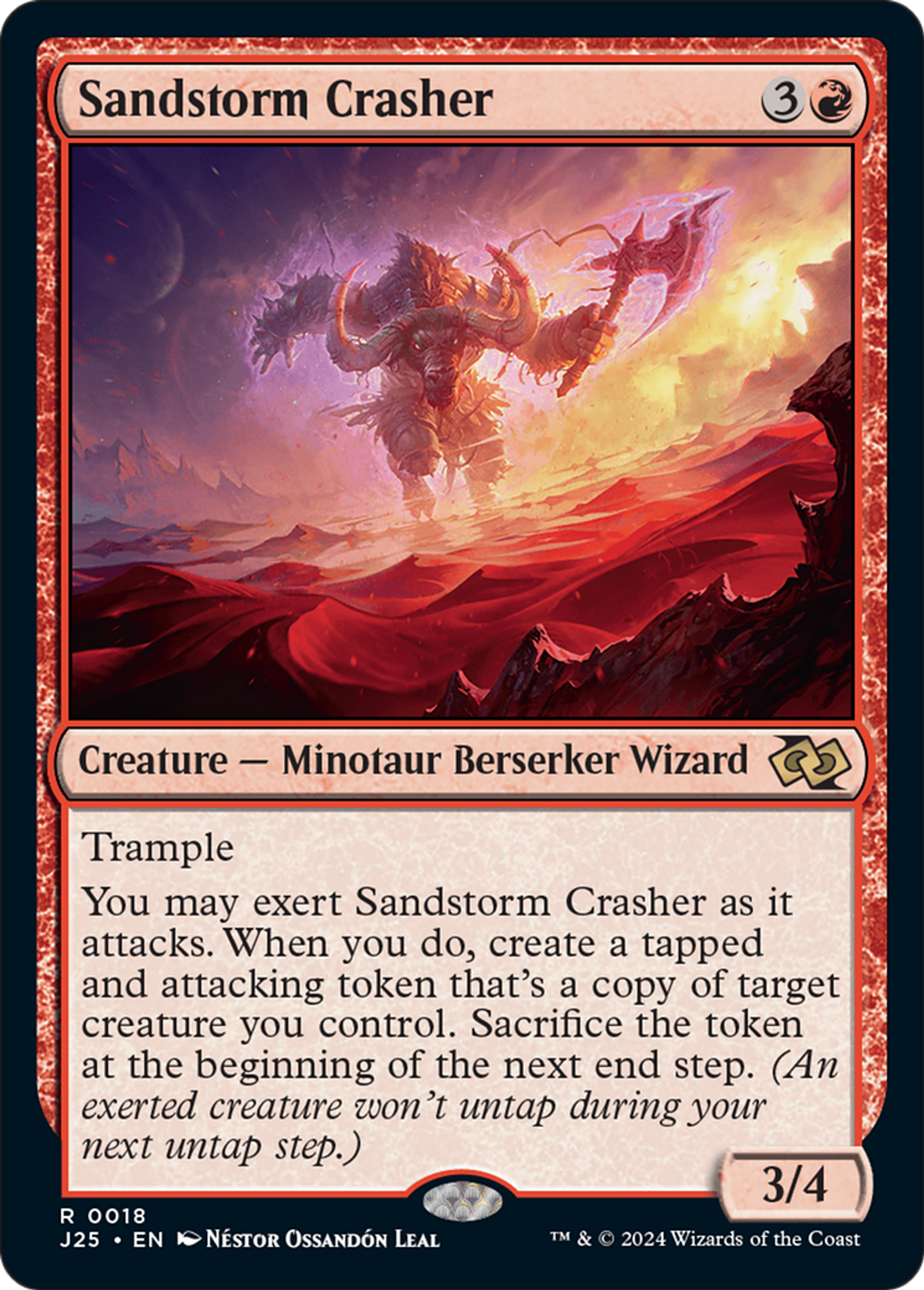 Sandstorm Crasher — Foundations Jumpstart — Magic: The Gathering