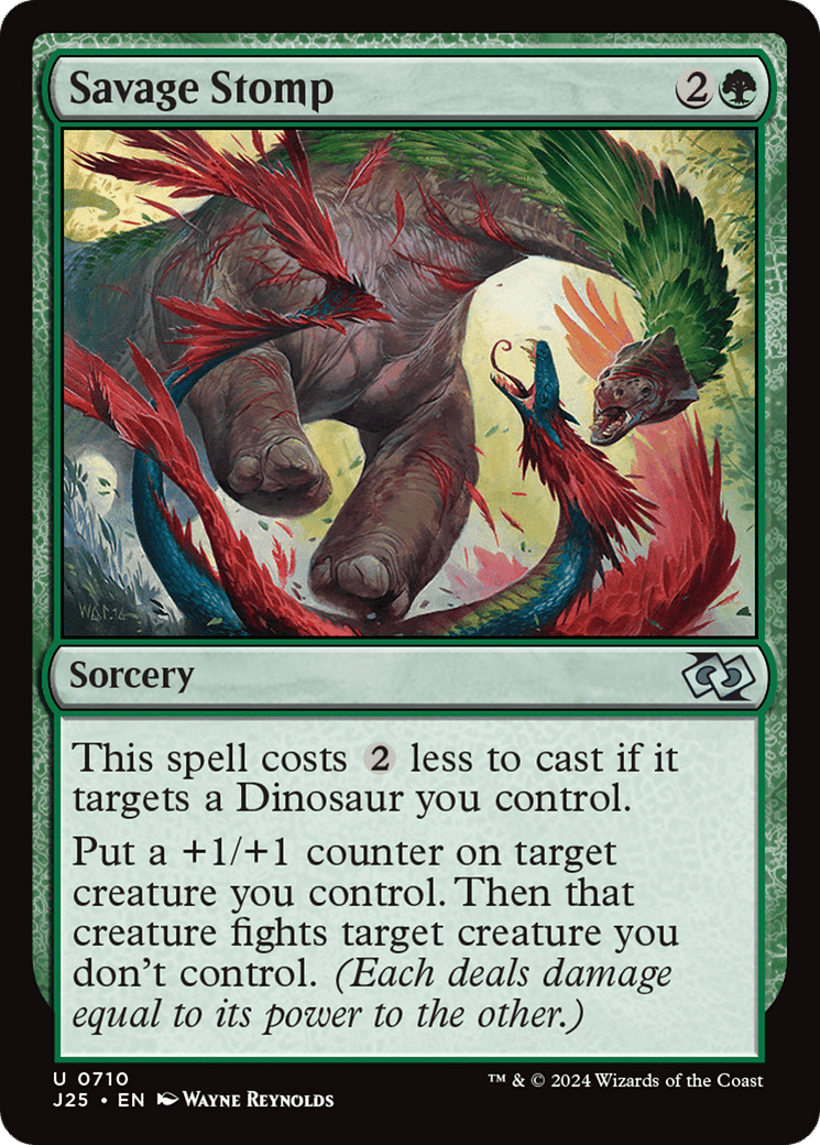Savage Stomp — Foundations Jumpstart — Magic: The Gathering