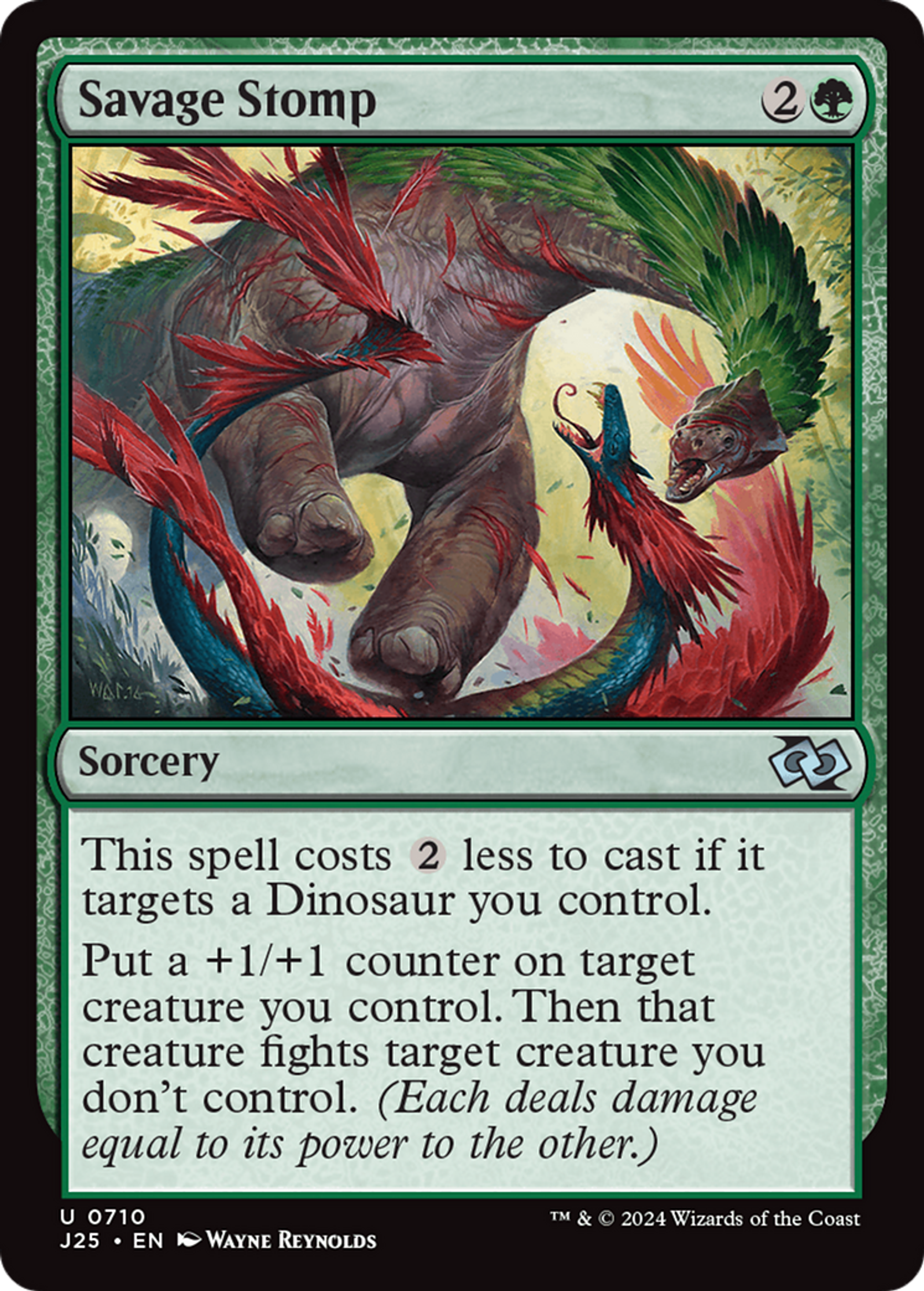 Savage Stomp — Foundations Jumpstart — Magic: The Gathering