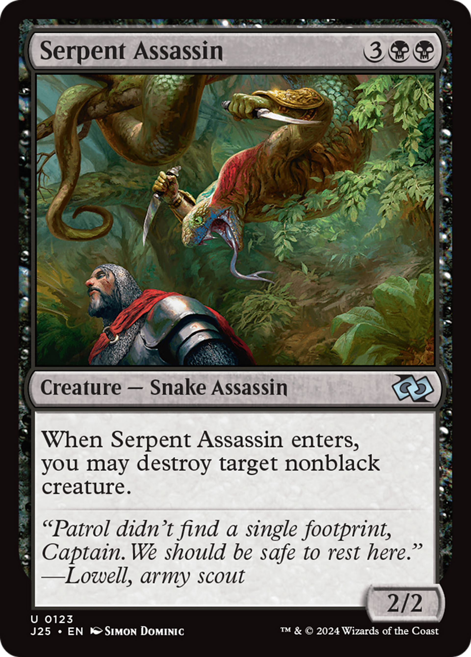 Serpent Assassin — Foundations Jumpstart — Magic: The Gathering